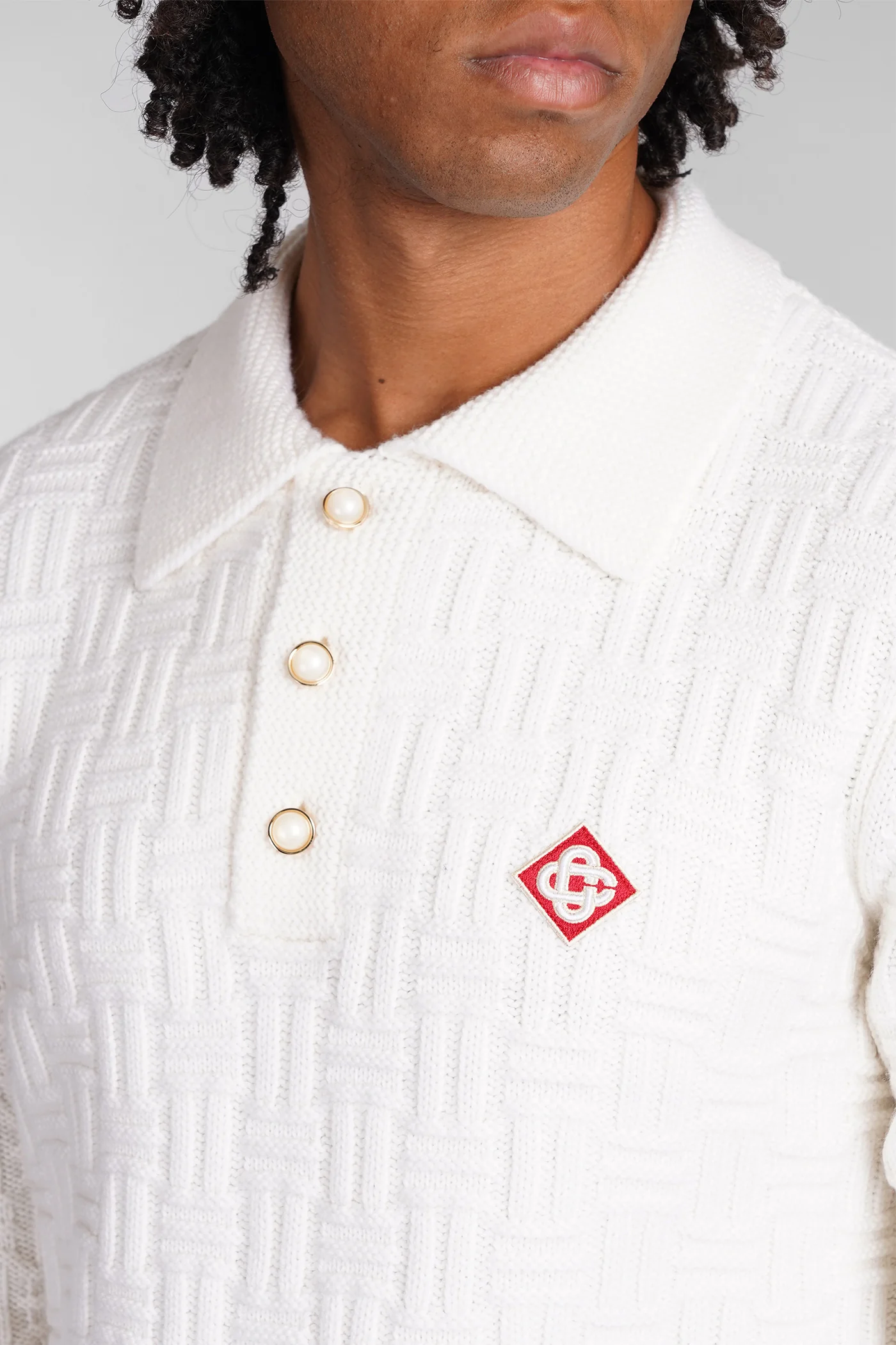 Polo in beige wool - Image 5