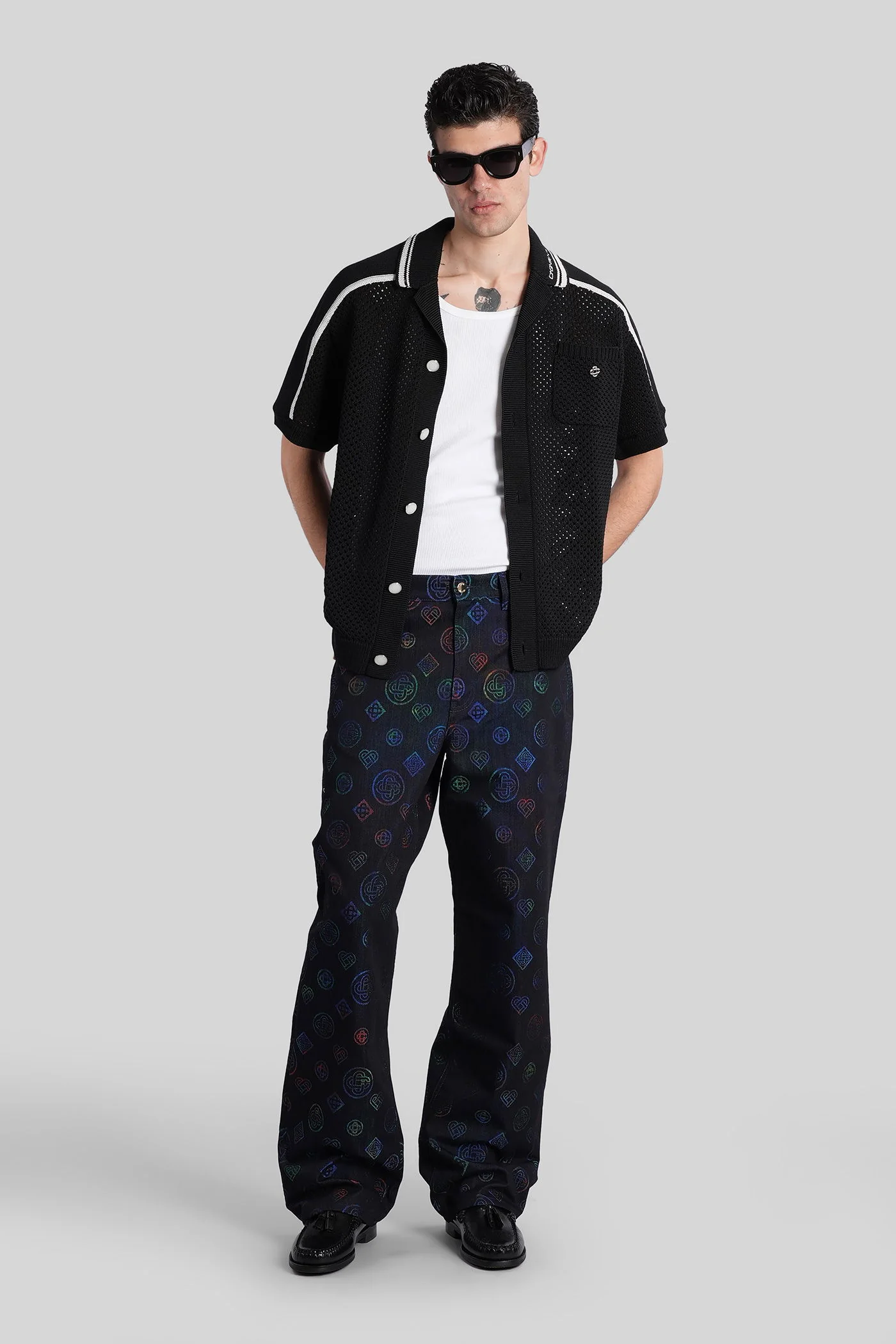 Shirt in black cotton - Image 2