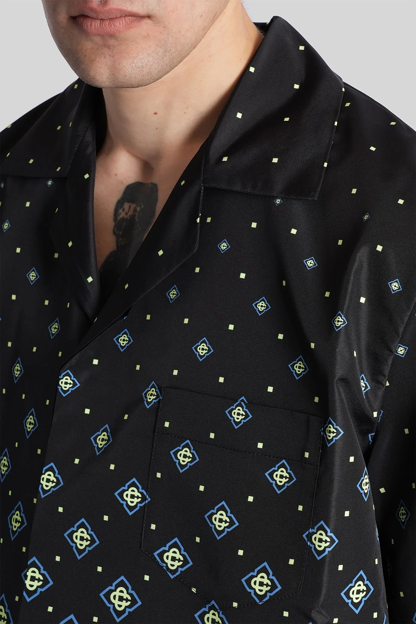 Shirt in black polyester - Image 5