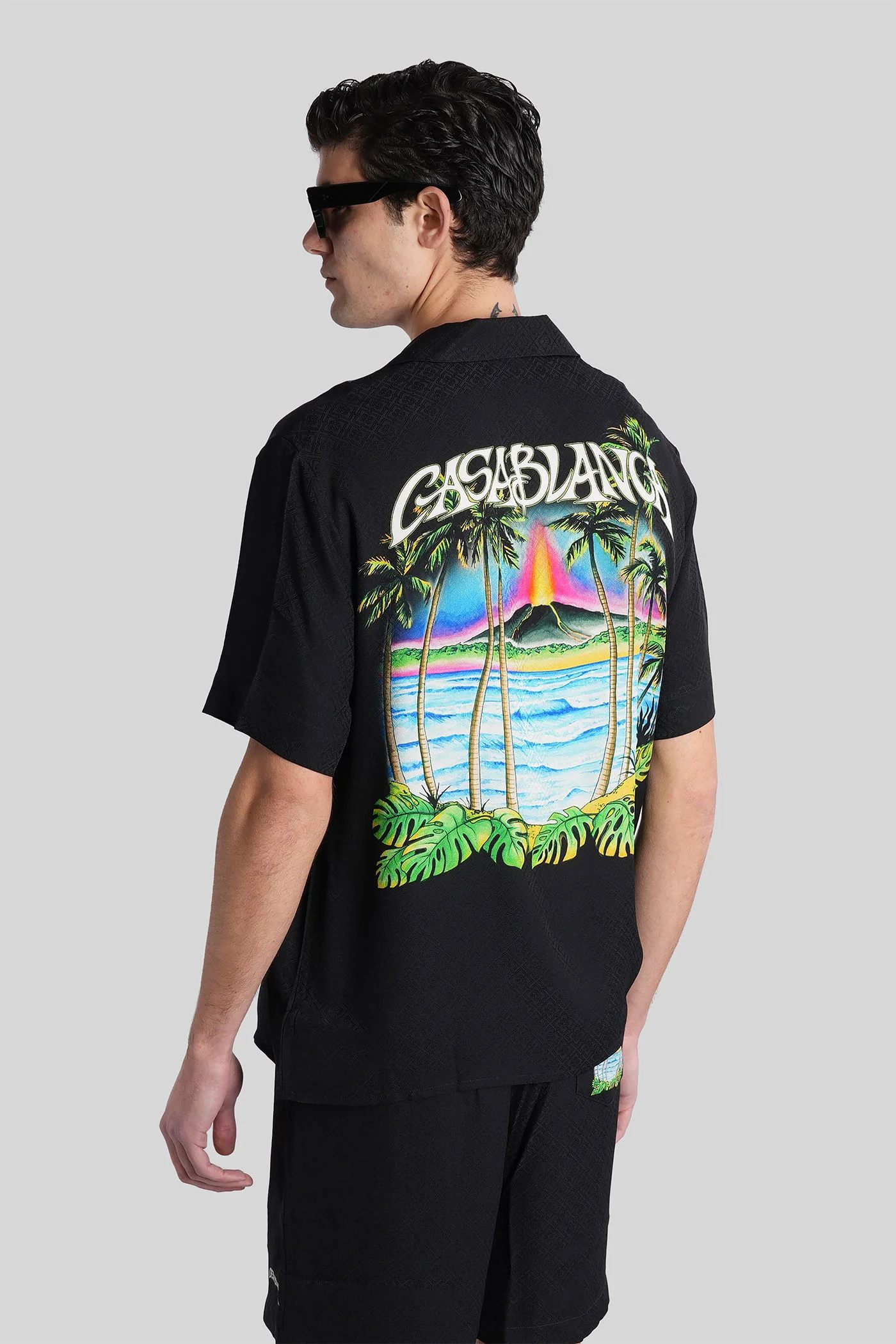 Shirt in black silk - Image 3