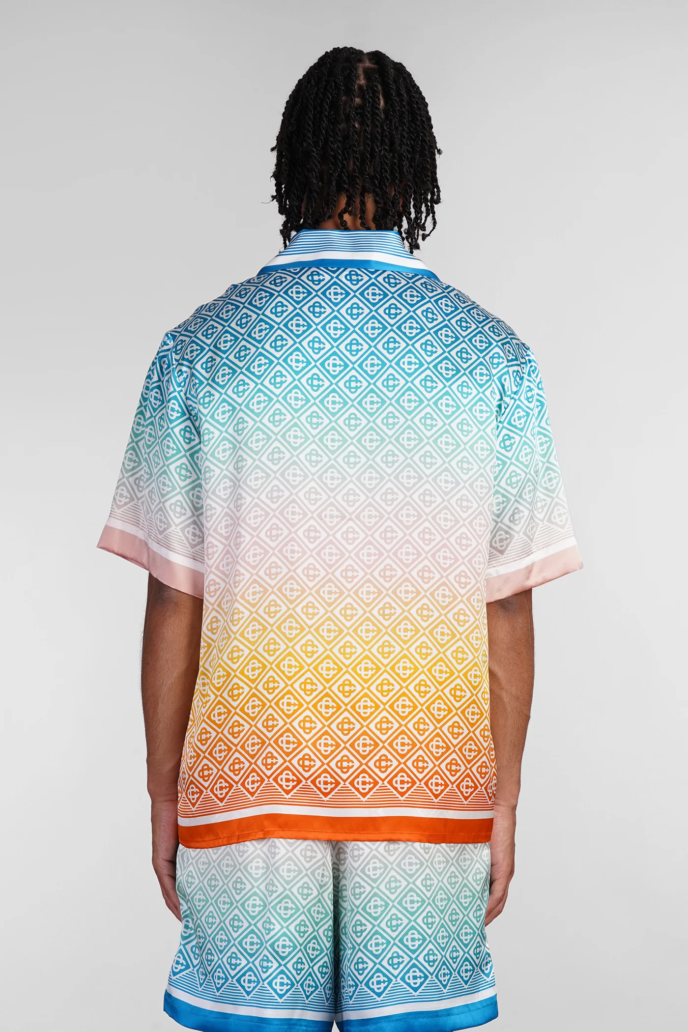 Shirt in multicolor silk - Image 3