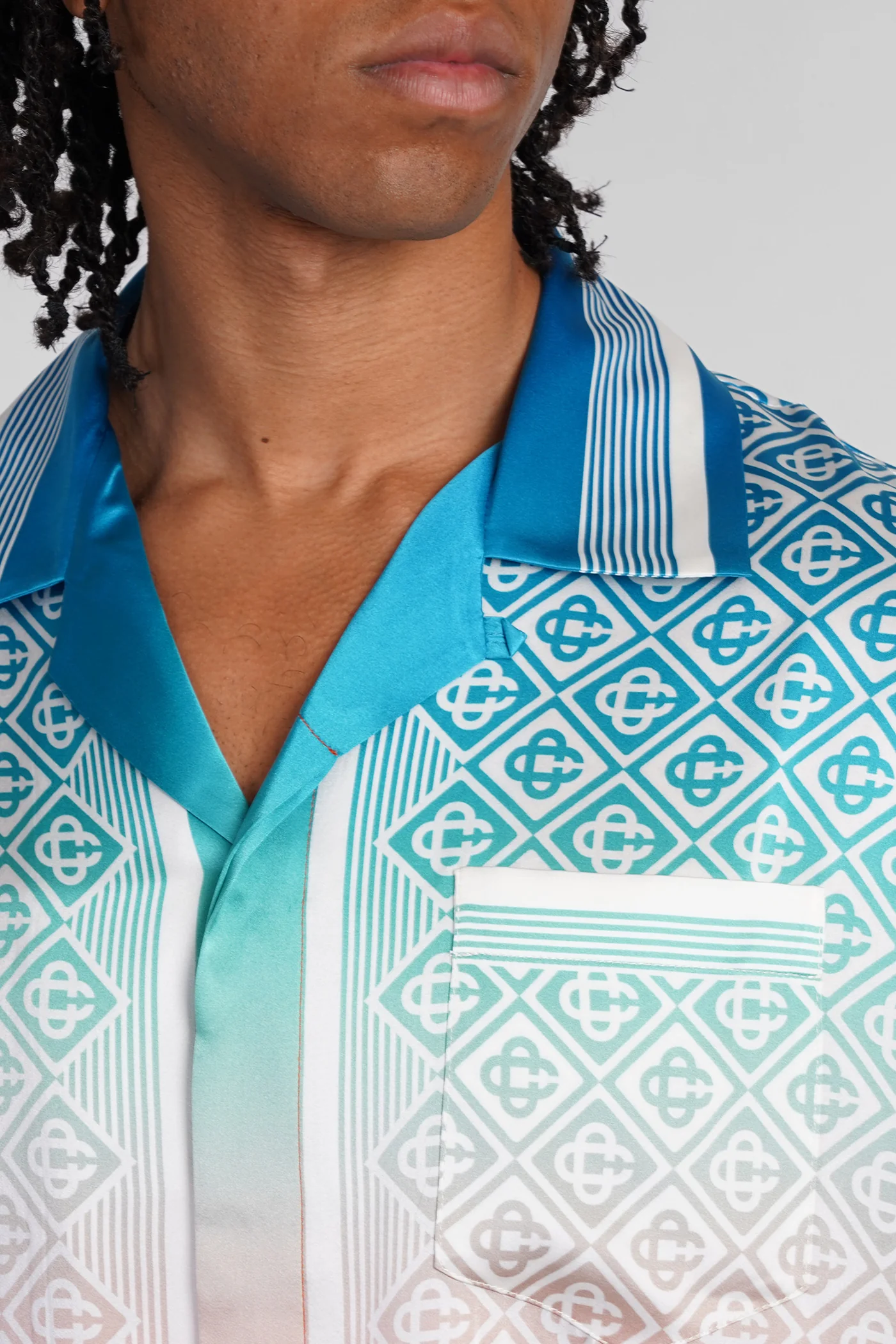 Shirt in multicolor silk - Image 5