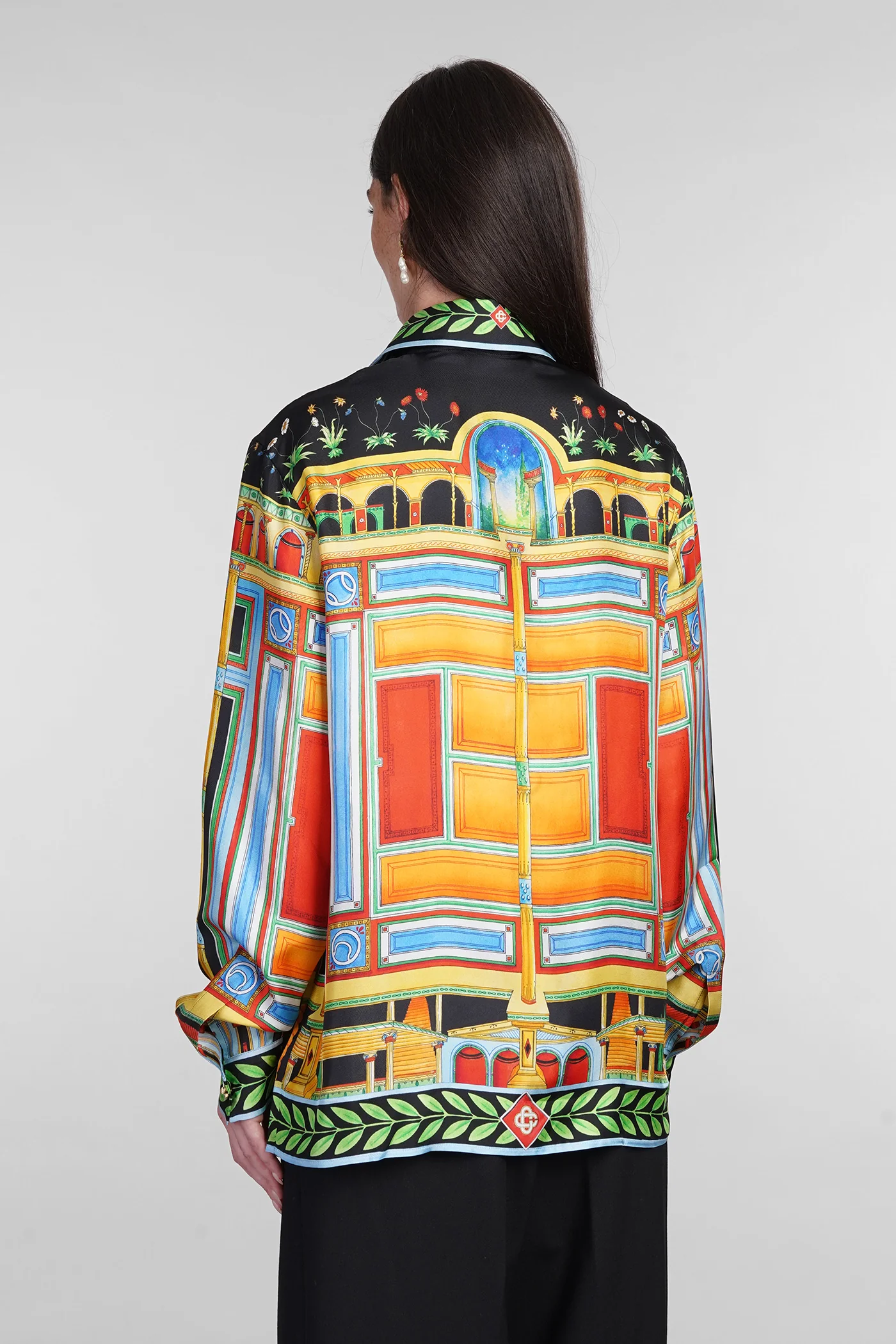 Shirt in multicolor silk - Image 3