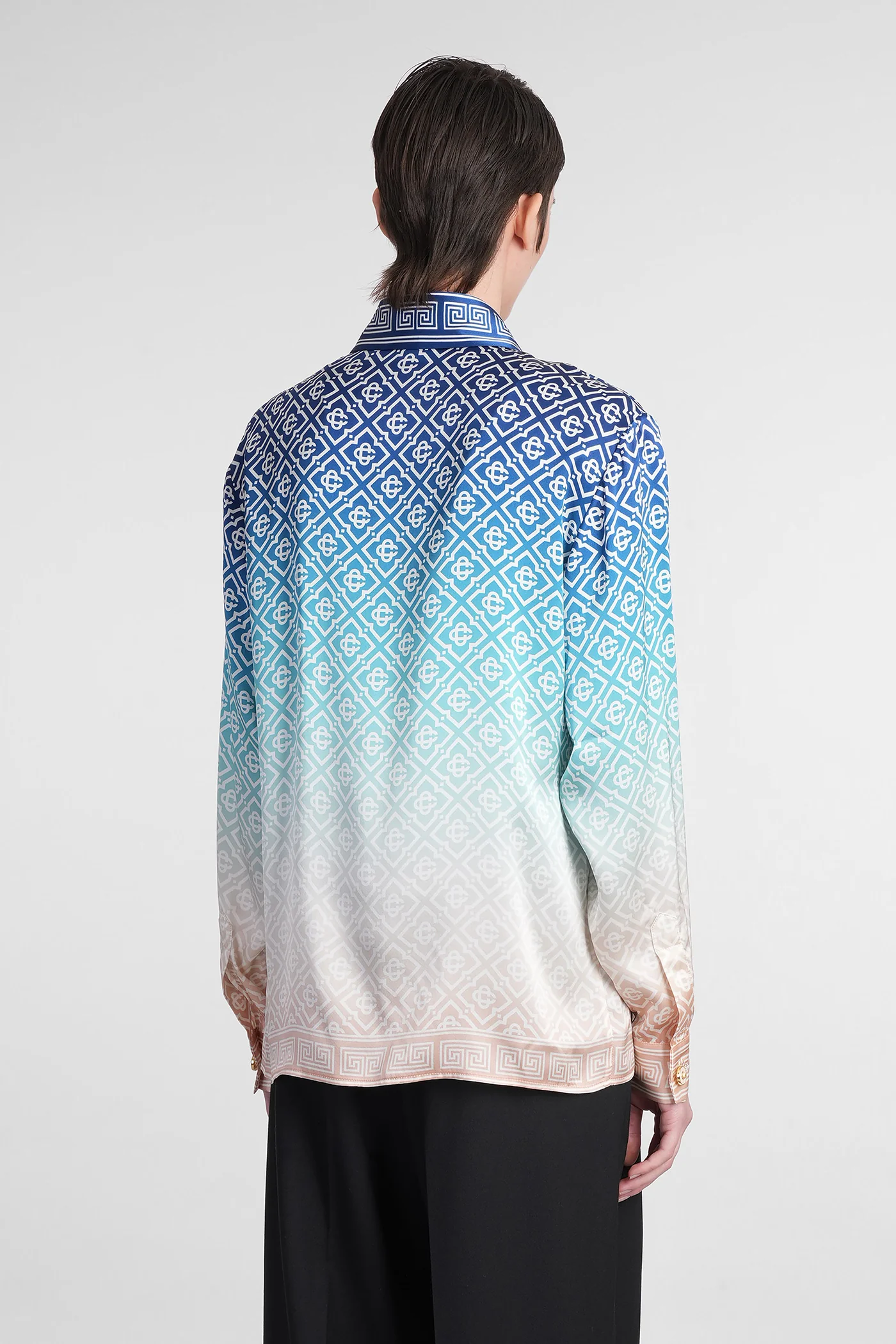 Shirt in multicolor silk - Image 3
