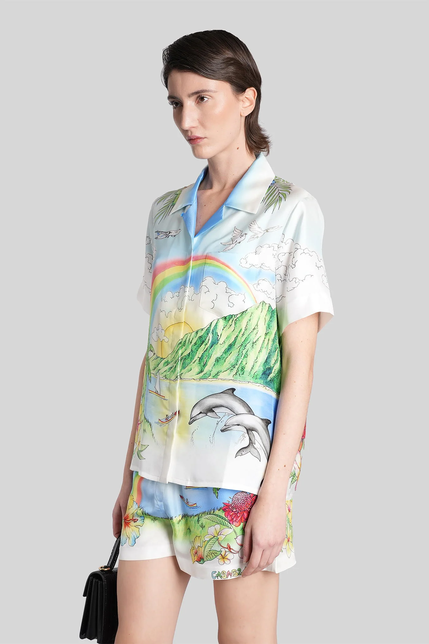 Shirt in multicolor silk - Image 4