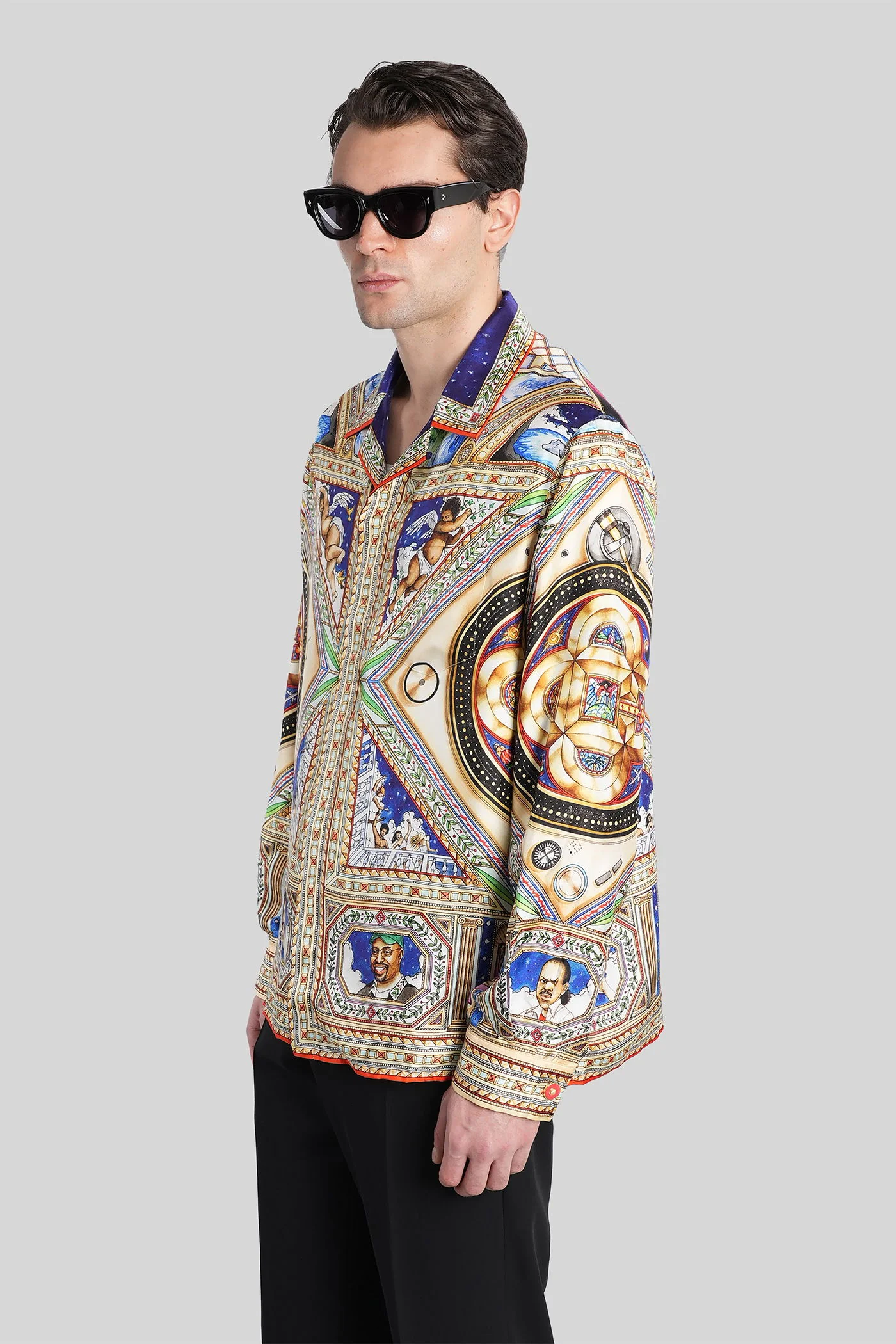 Shirt in multicolor silk - Image 4