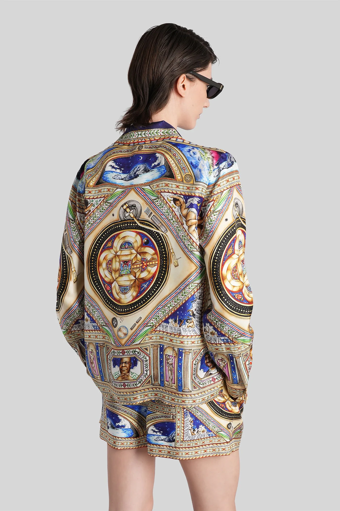 Shirt in multicolor silk - Image 3