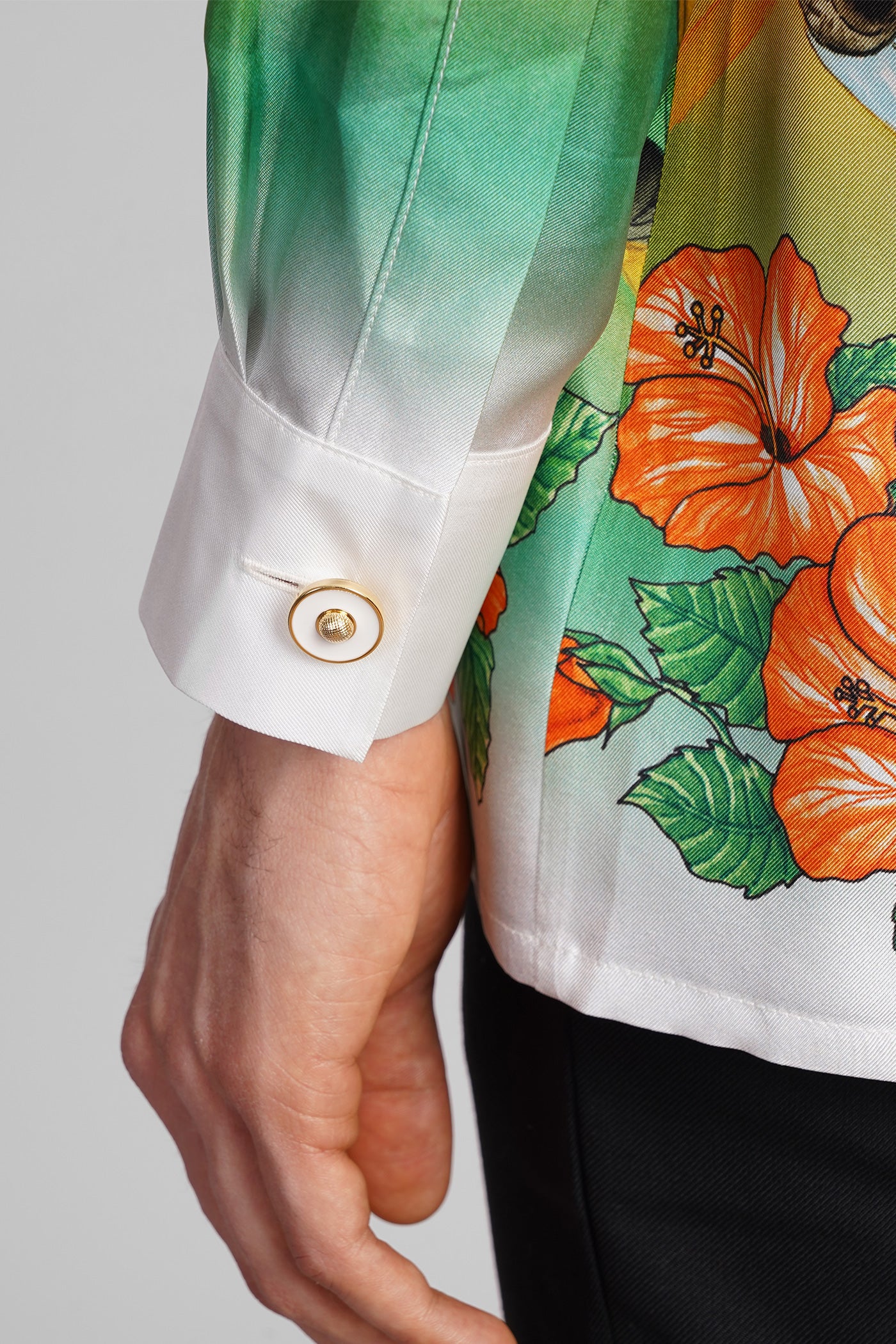 Shirt in multicolor silk - Image 5