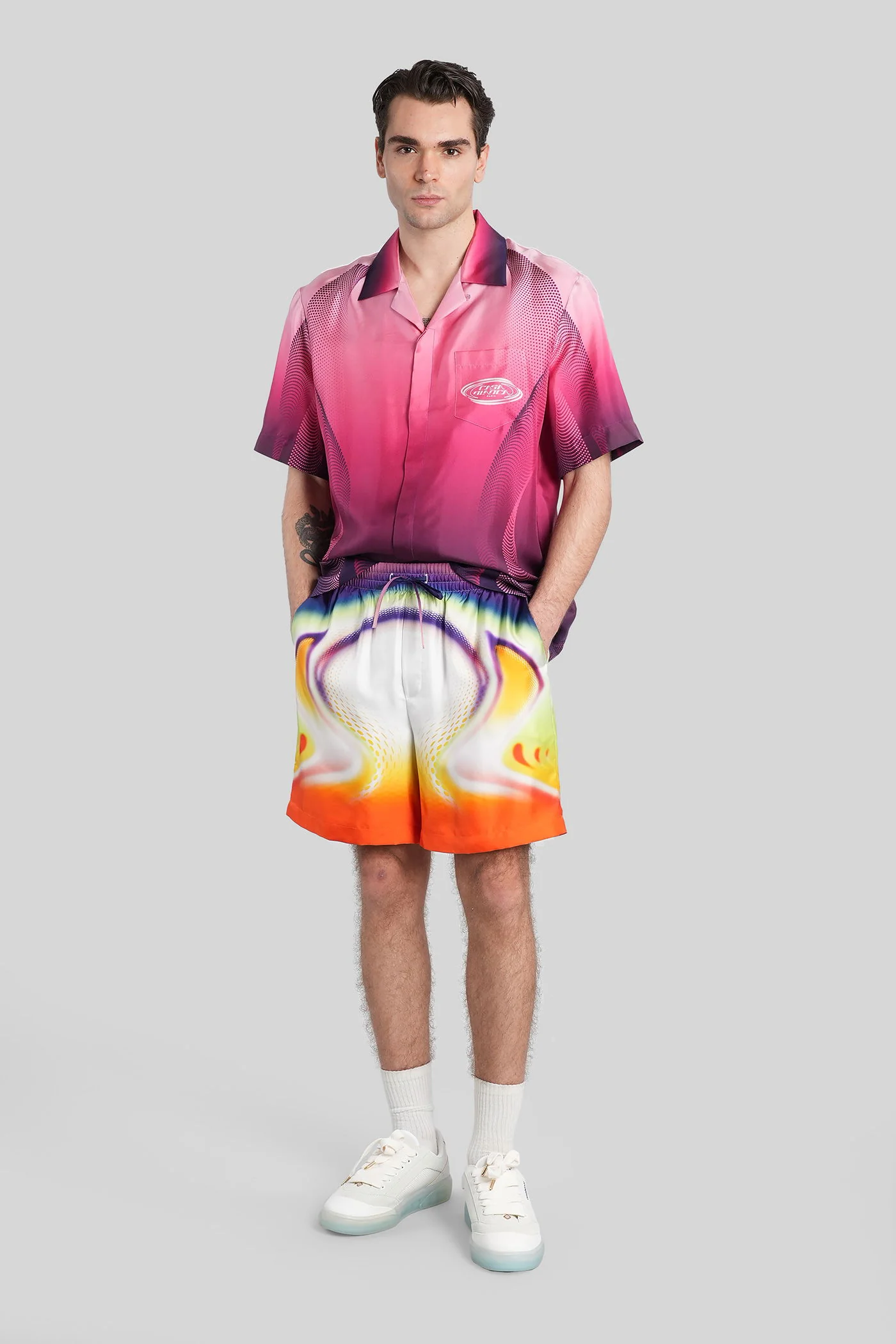 Shirt in rose-pink silk - Image 2
