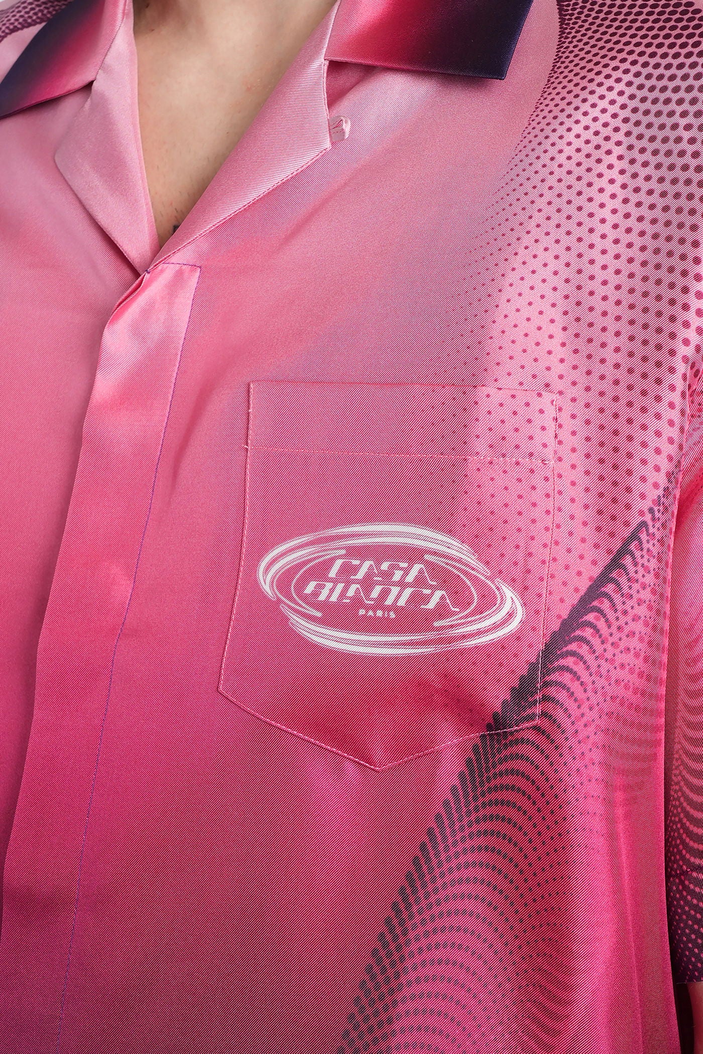 Shirt in rose-pink silk - Image 5