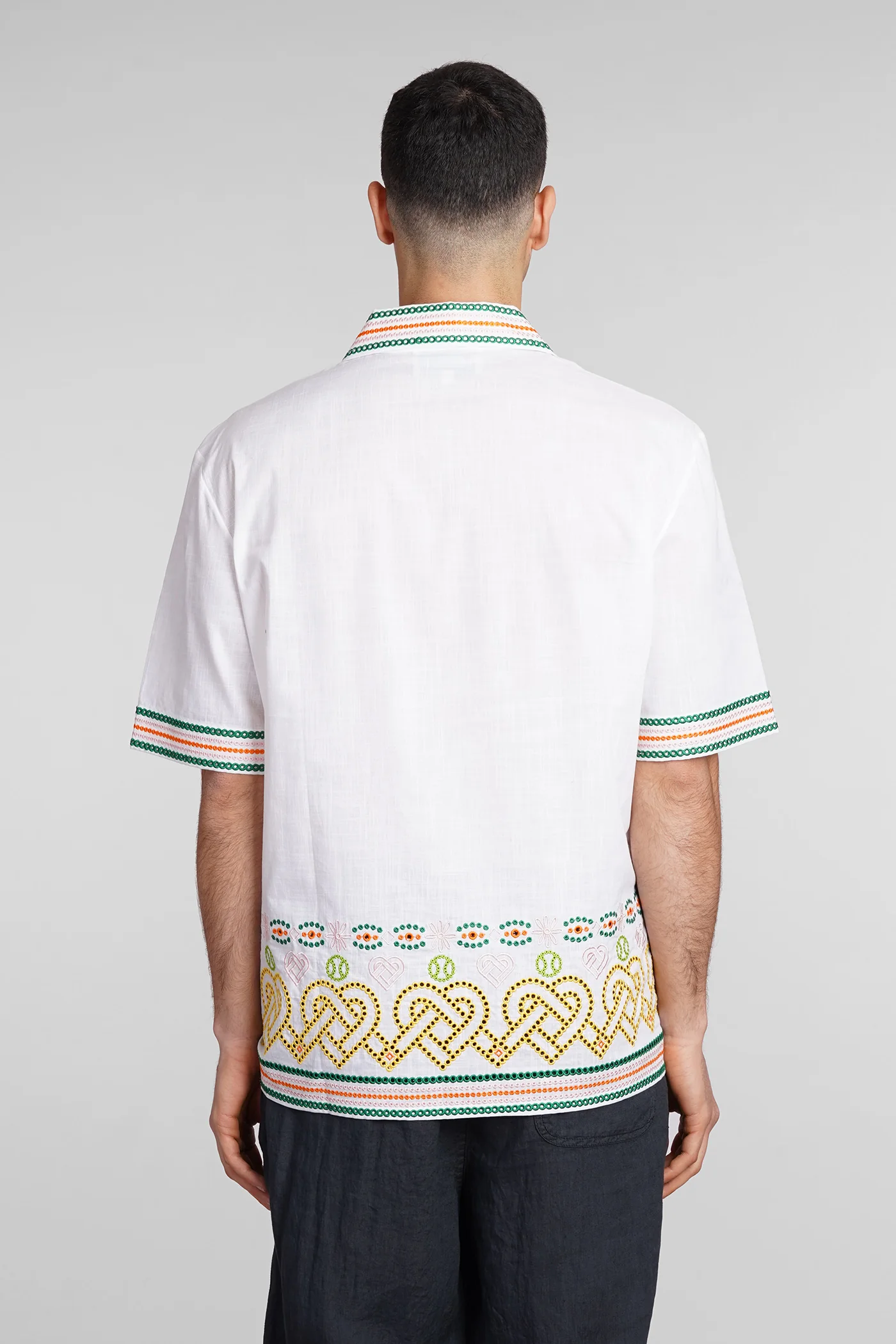 Shirt in white cotton - Image 3
