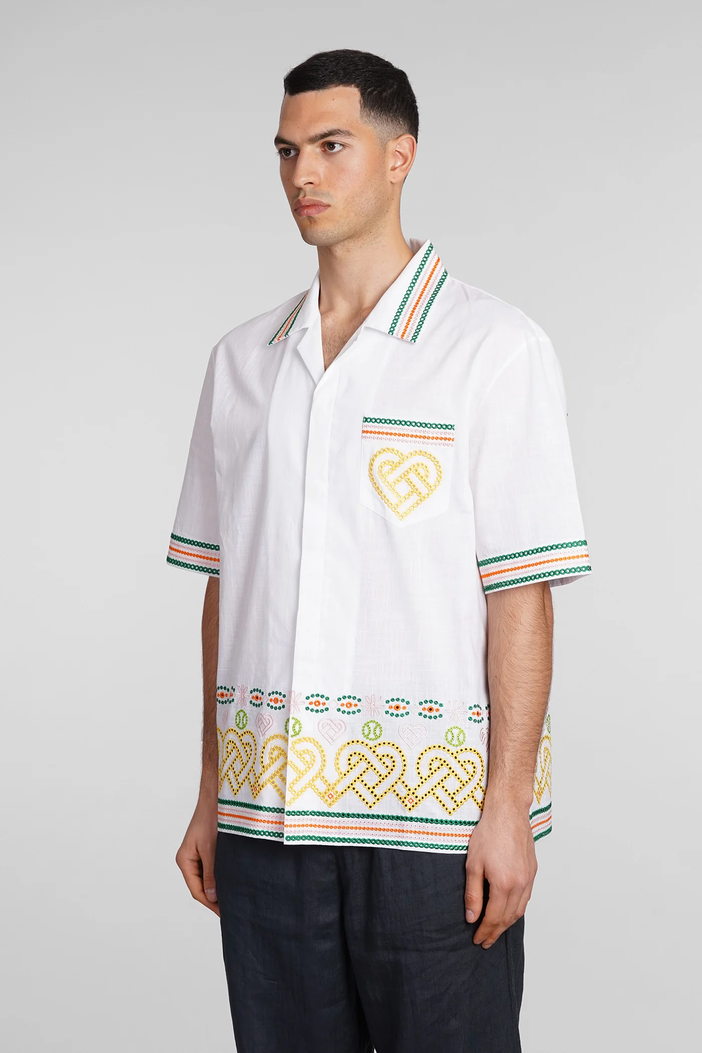 Shirt in white cotton - Image 4
