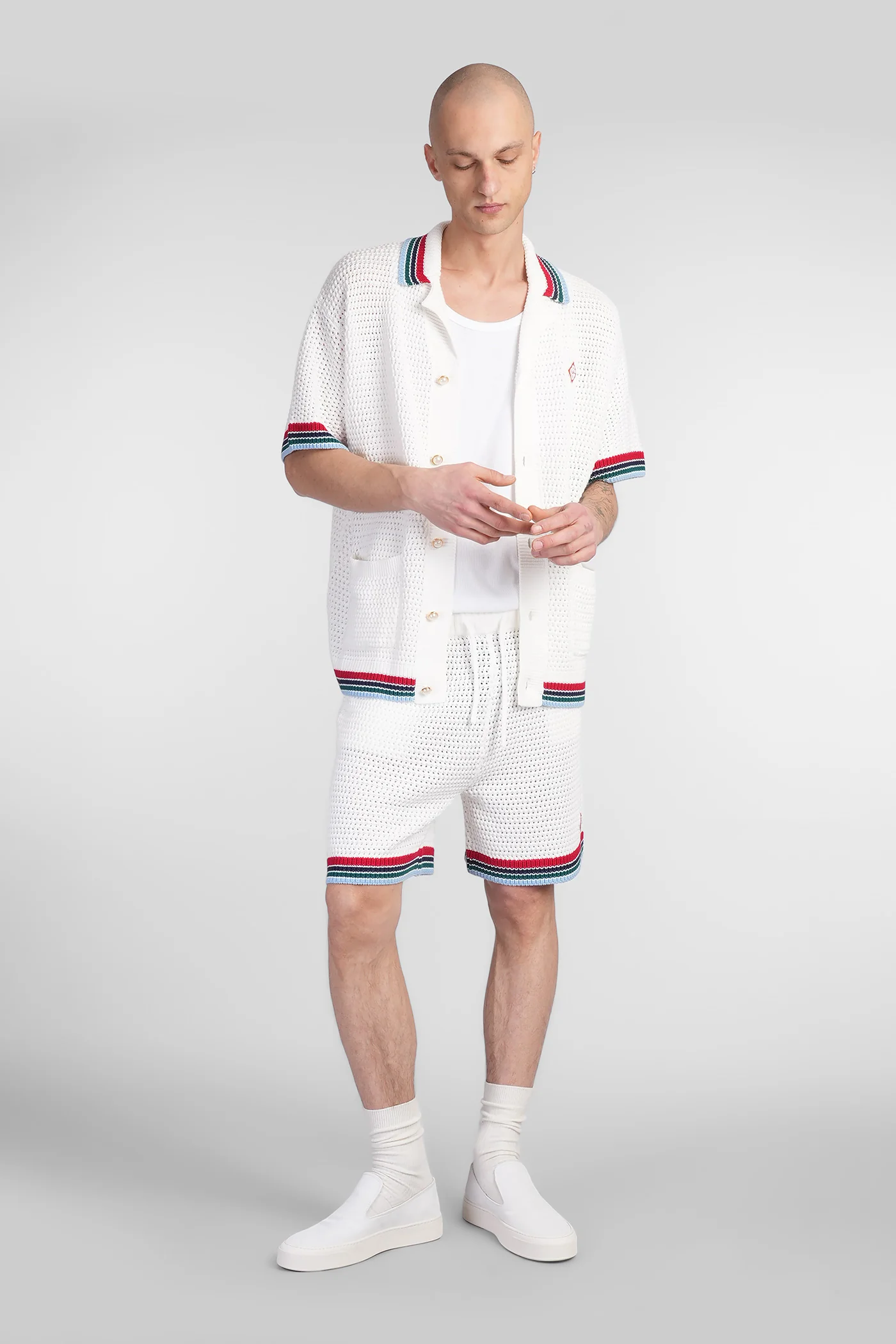Shirt in white cotton - Image 2