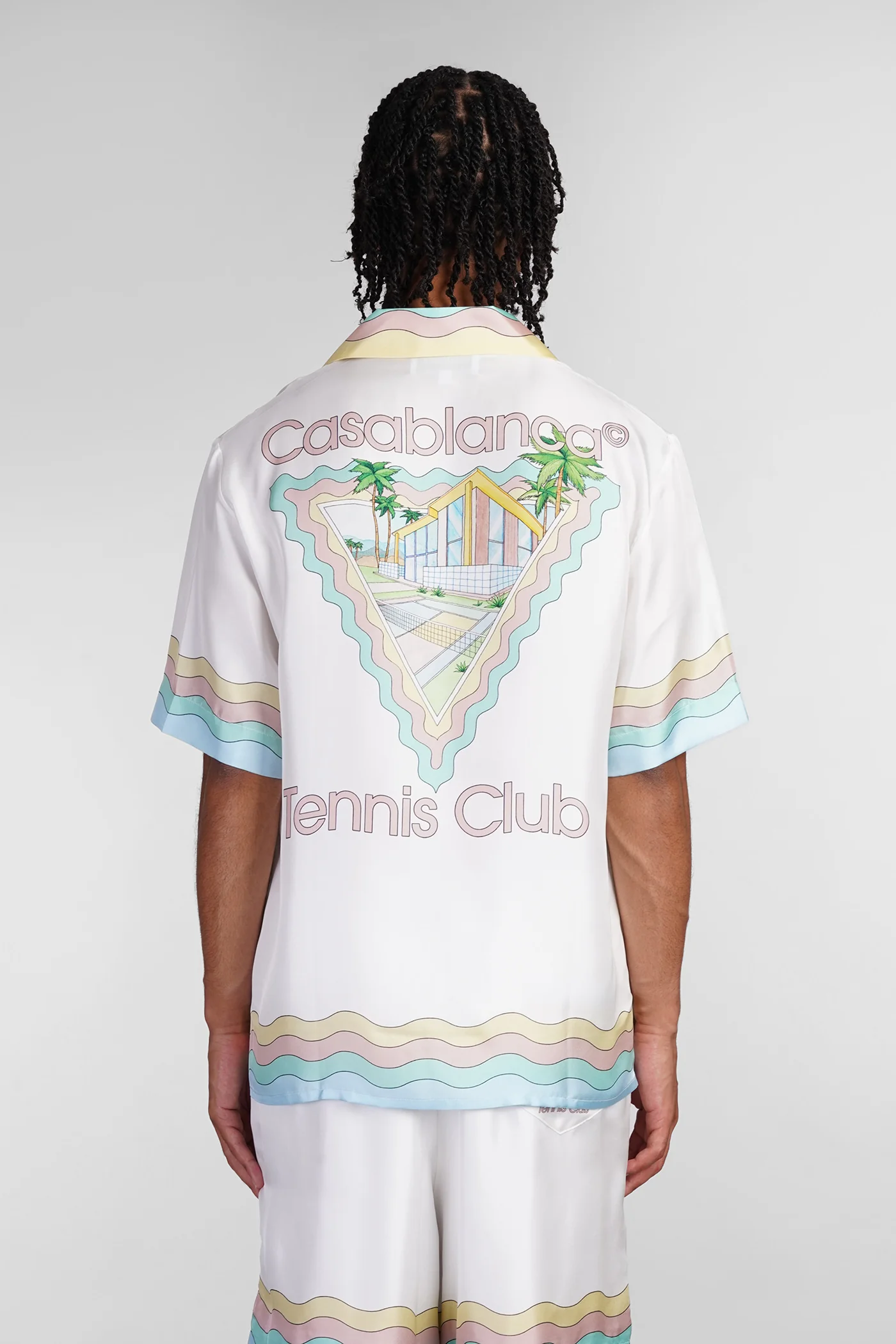 Shirt in white silk - Image 3