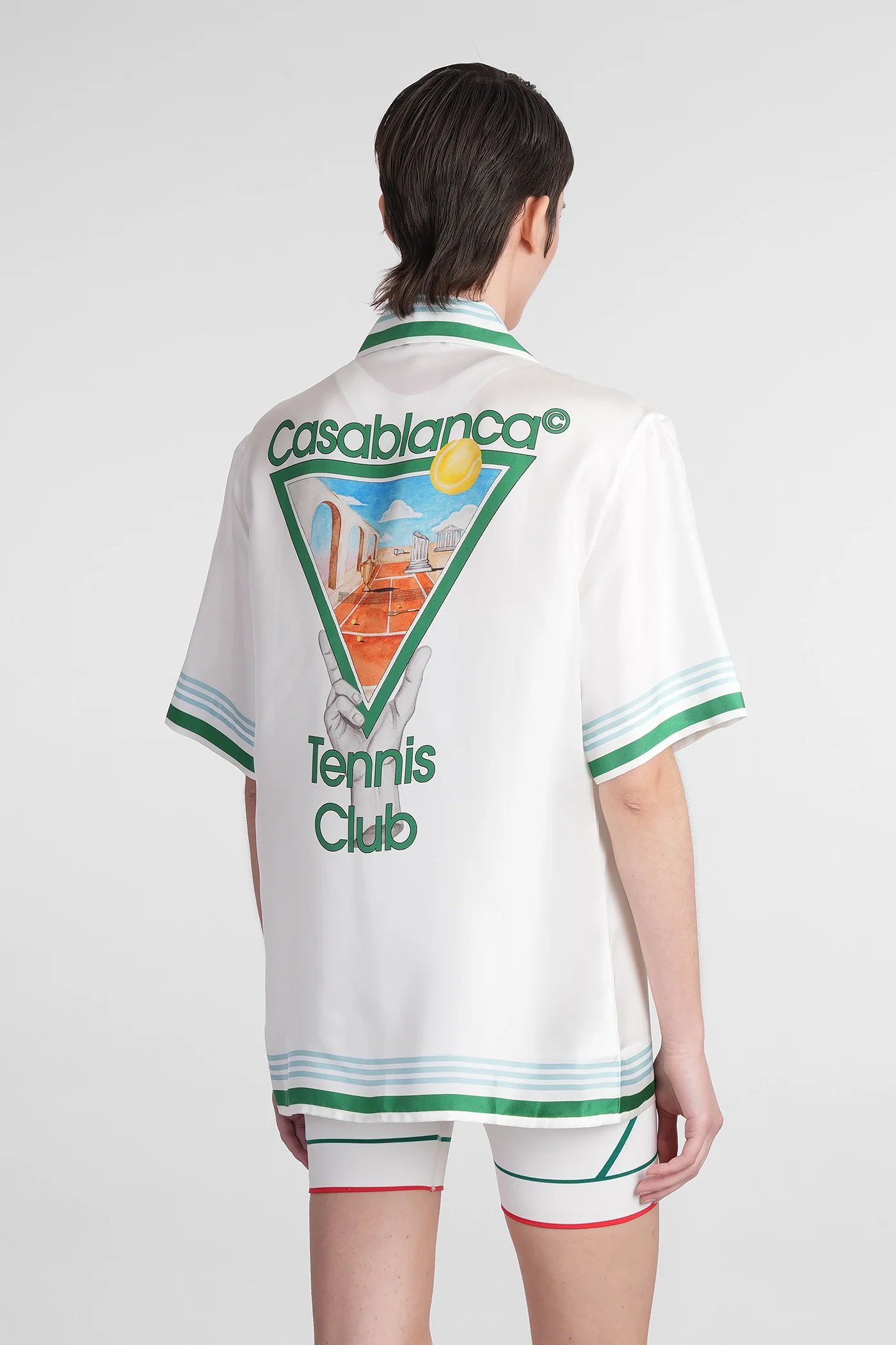 Shirt in white silk - Image 3