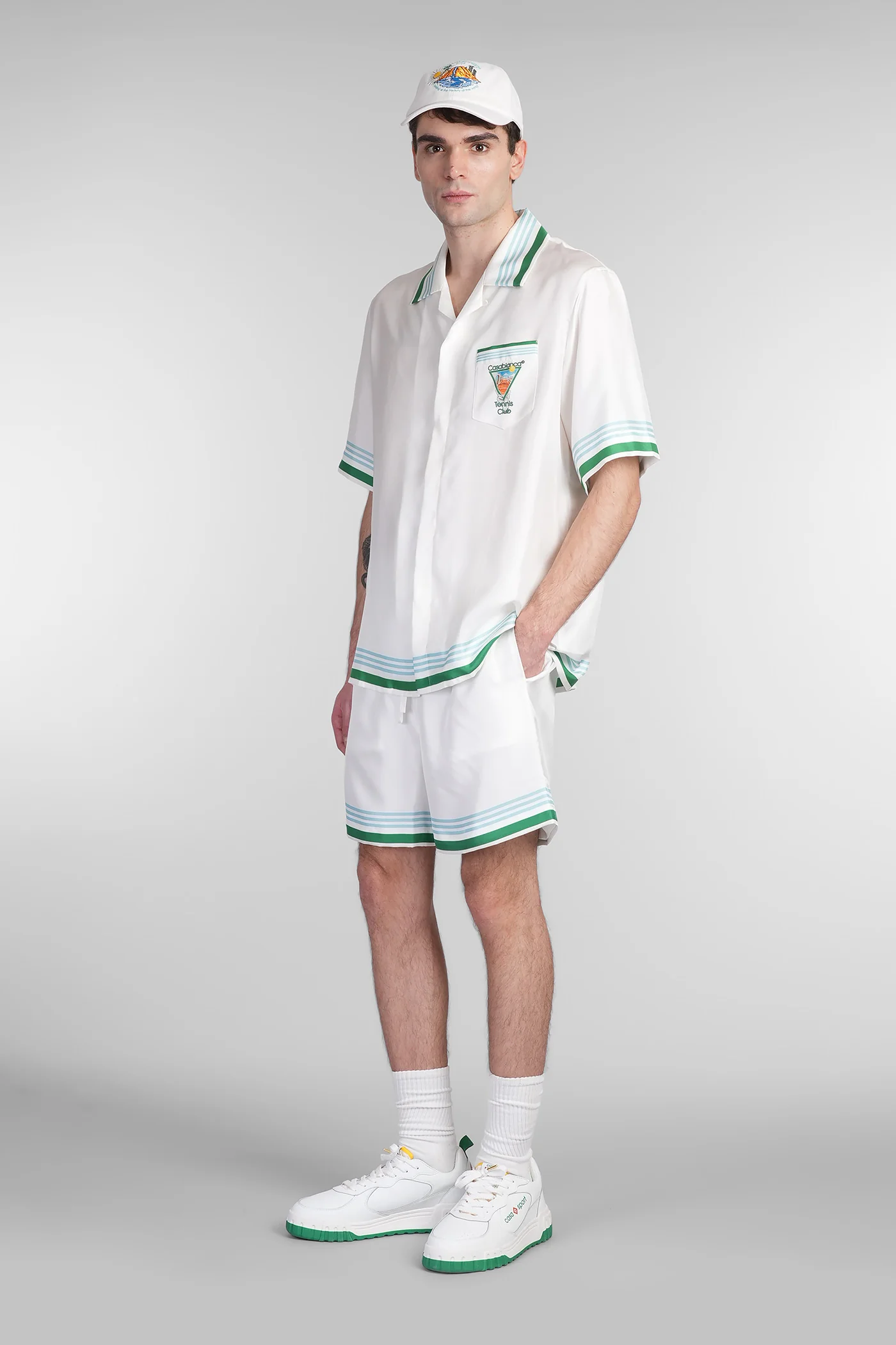 Shirt in white silk - Image 2