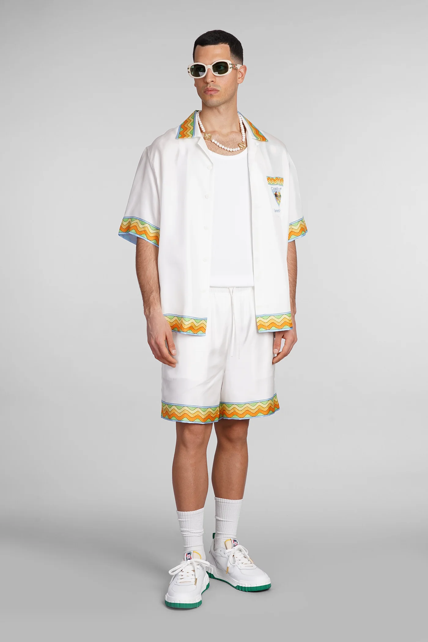 Shirt in white silk - Image 2