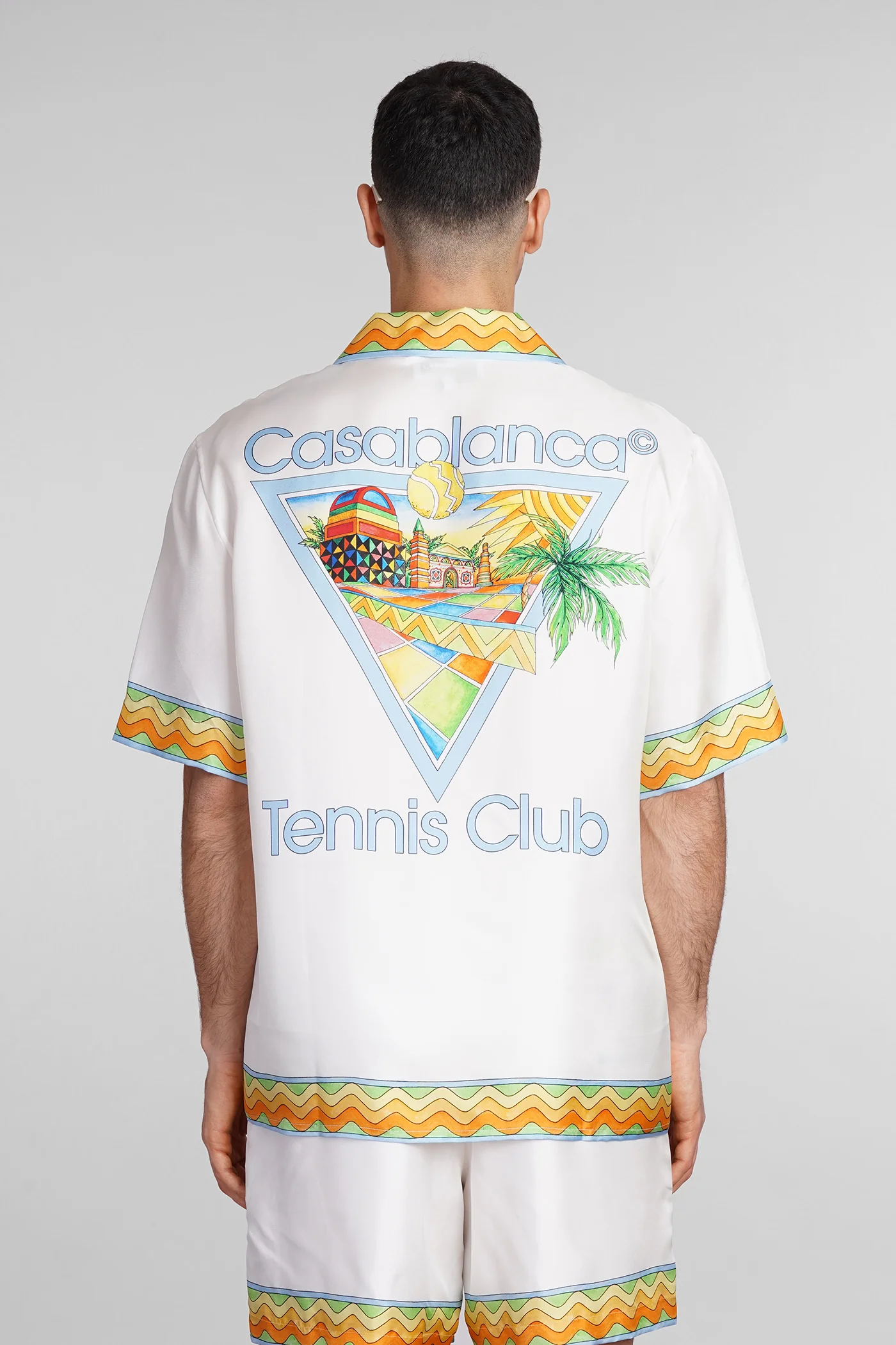 Shirt in white silk - Image 3