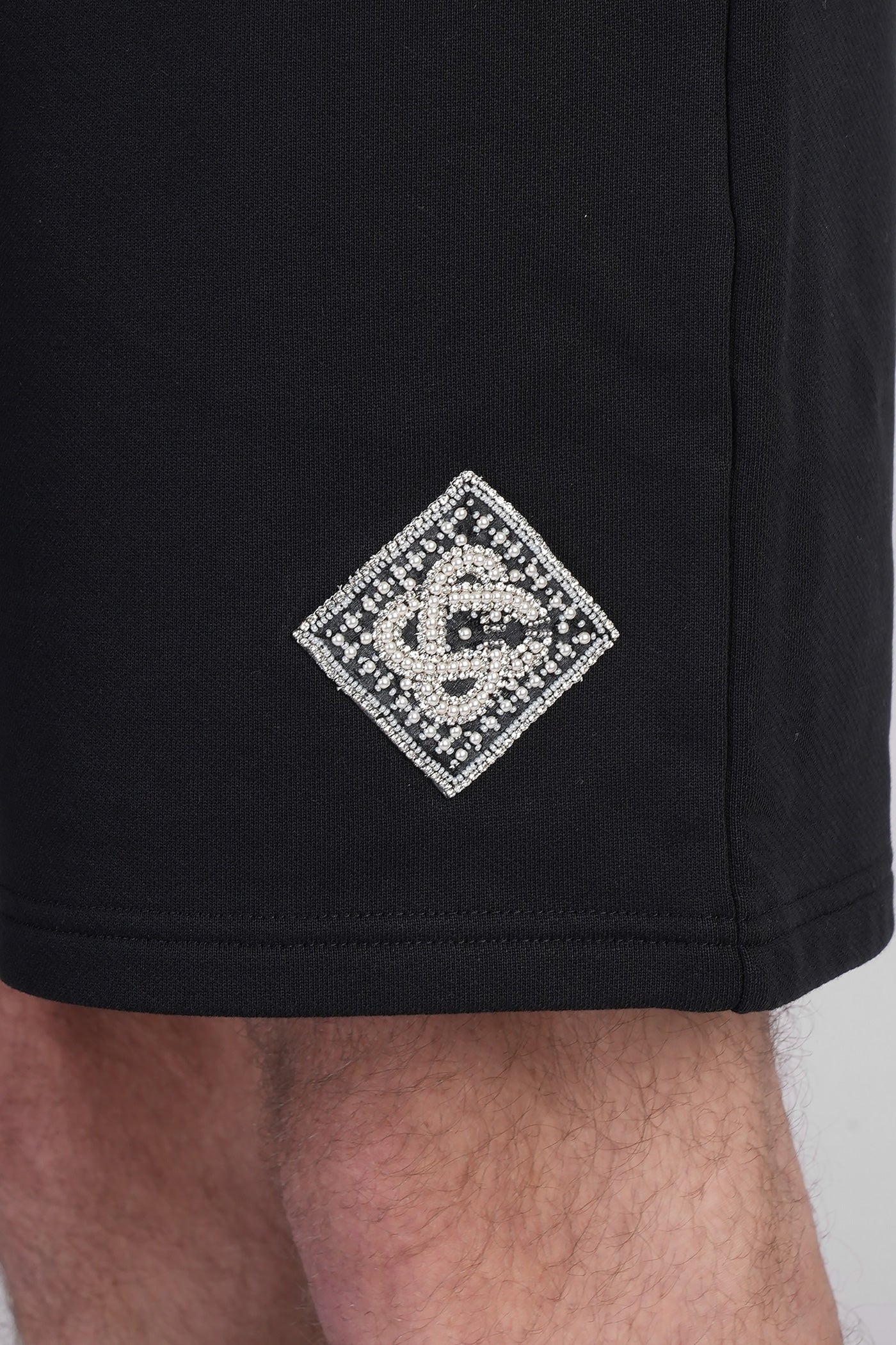 Shorts in black cotton - Image 5
