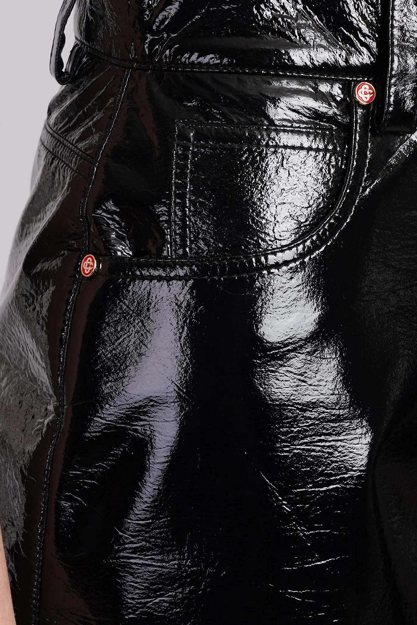 Shorts in black polyester - Image 5