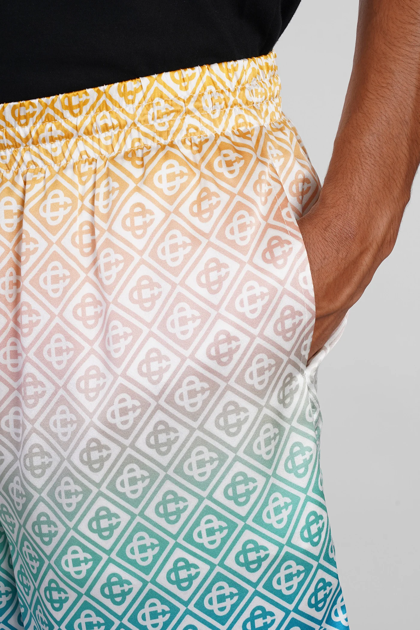 Shorts in multicolor silk - Image 5