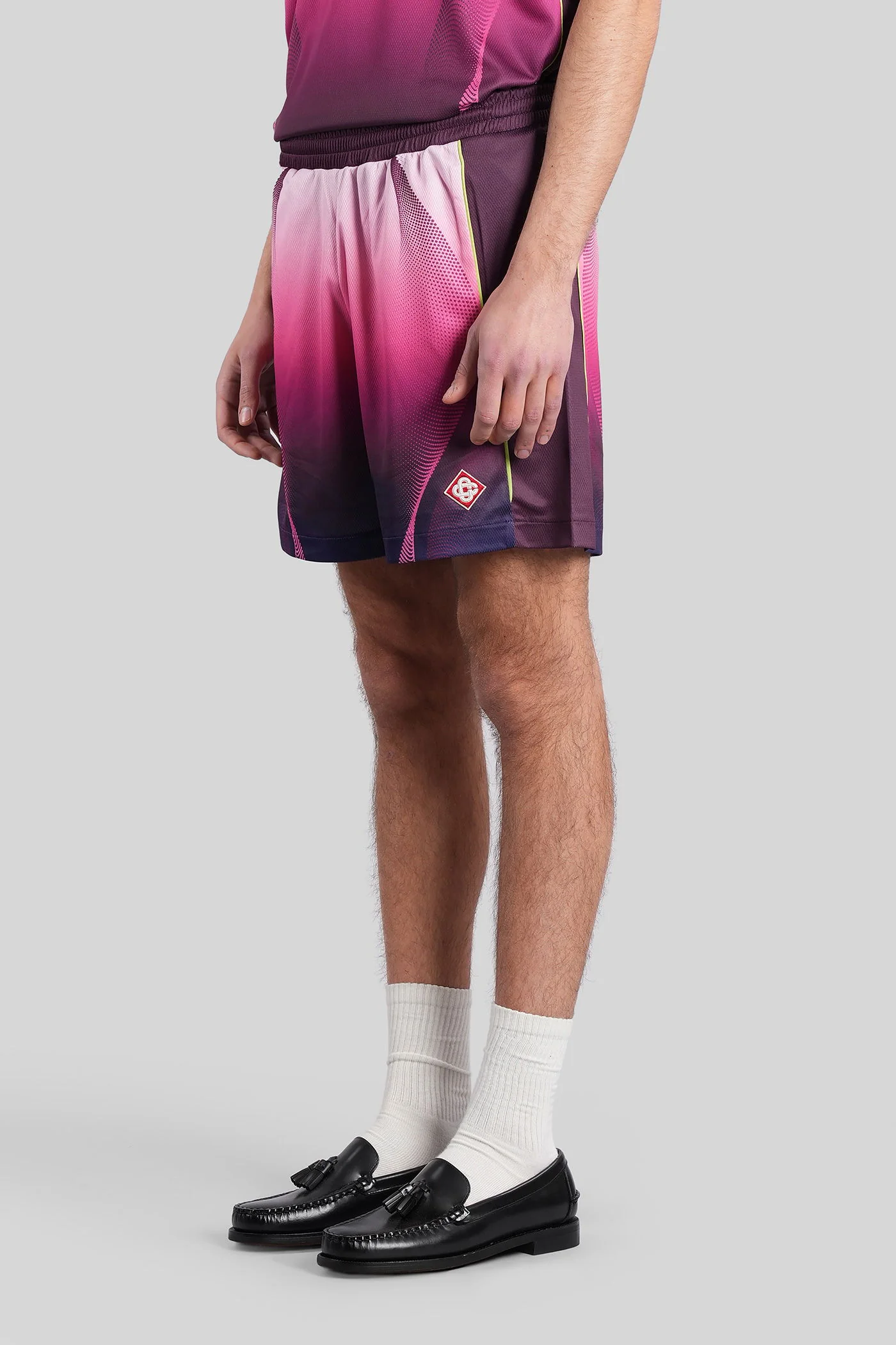 Shorts in Viola polyester - Image 4