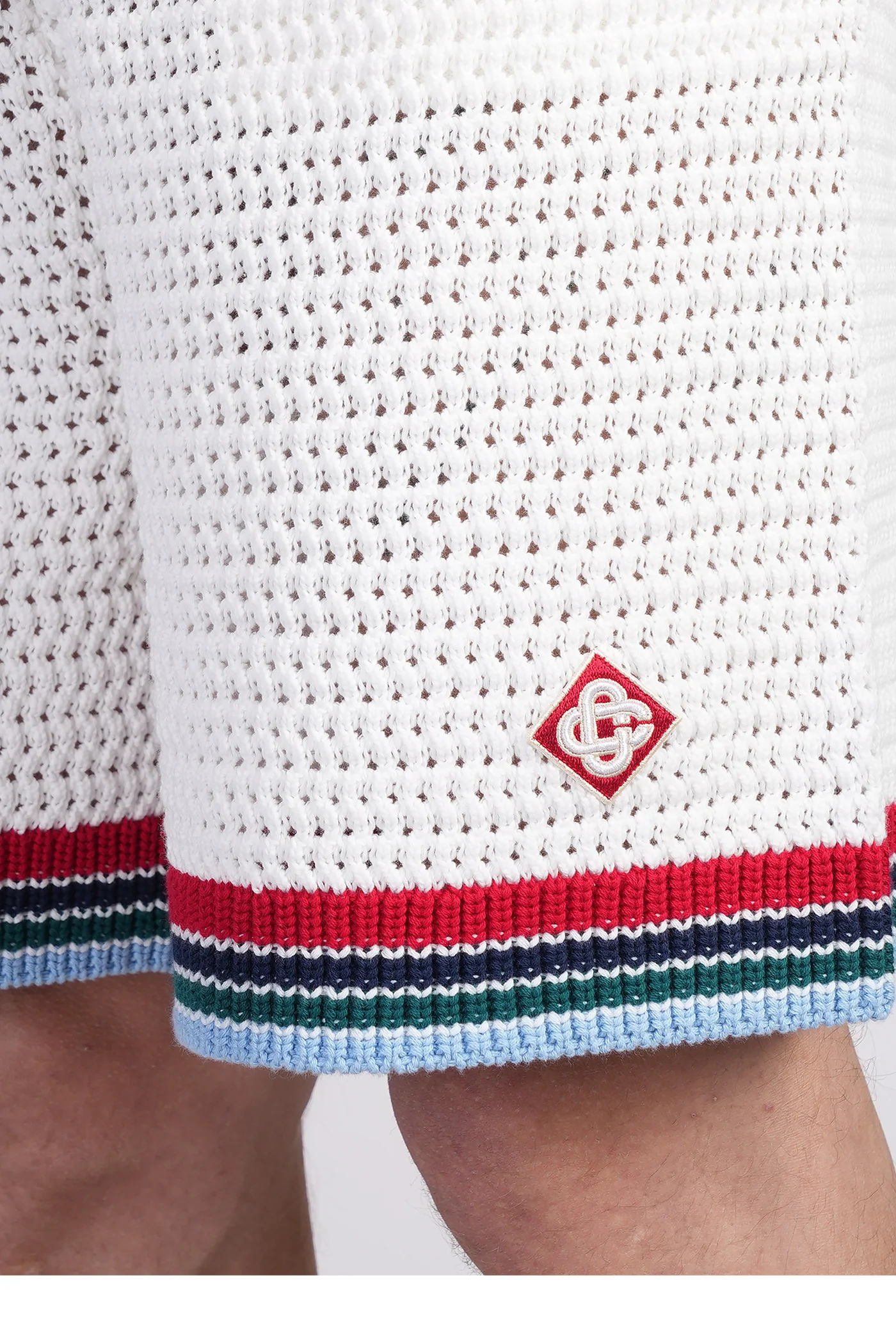 Shorts in white cotton - Image 5