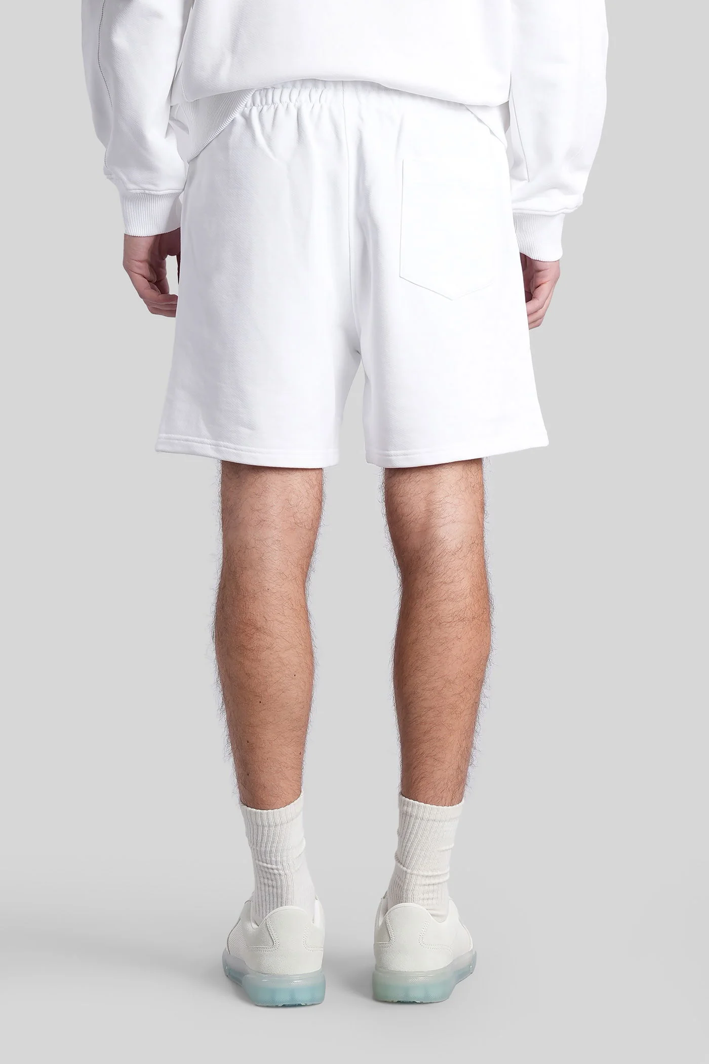 Shorts in white cotton - Image 3
