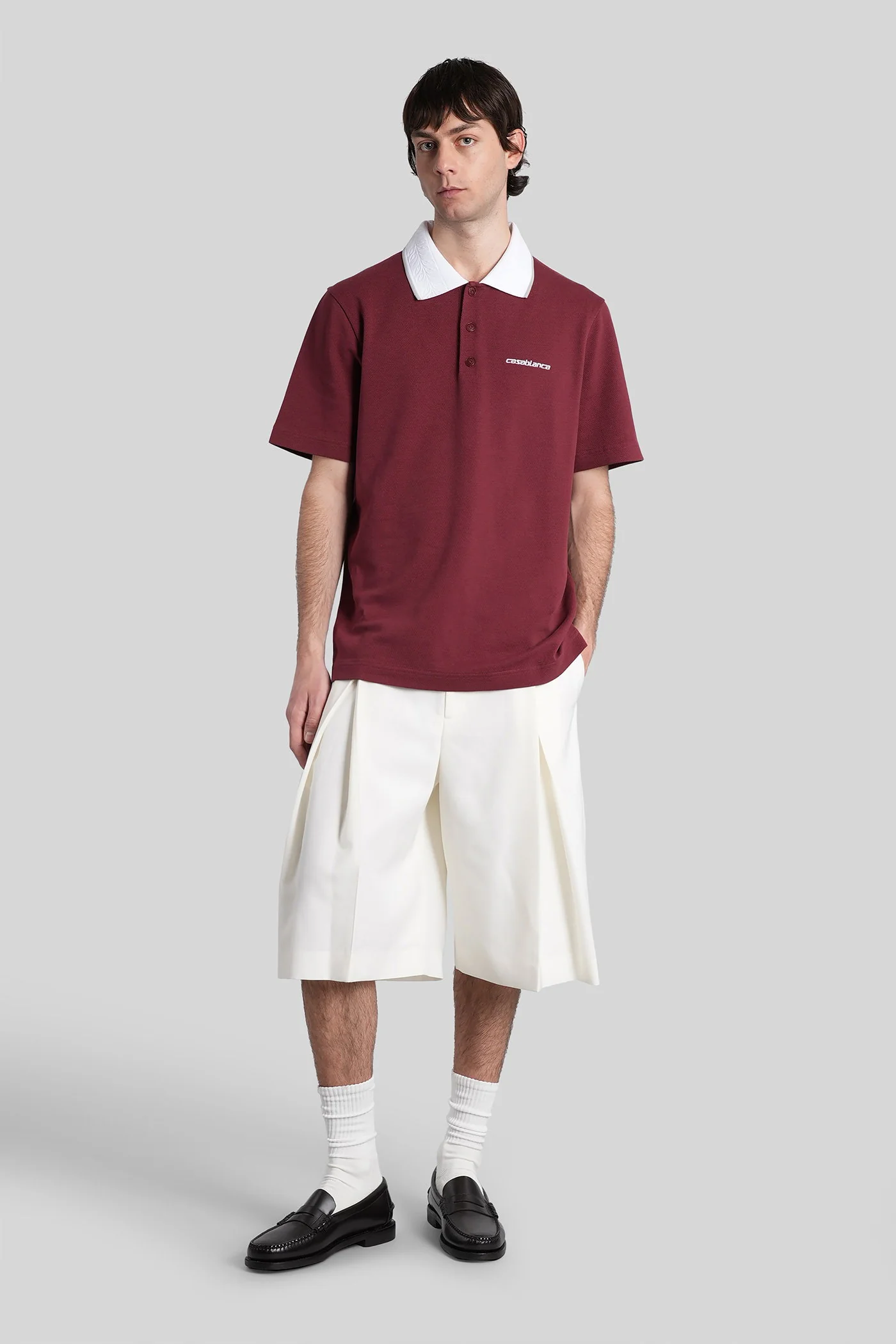 Shorts in white wool - Image 2