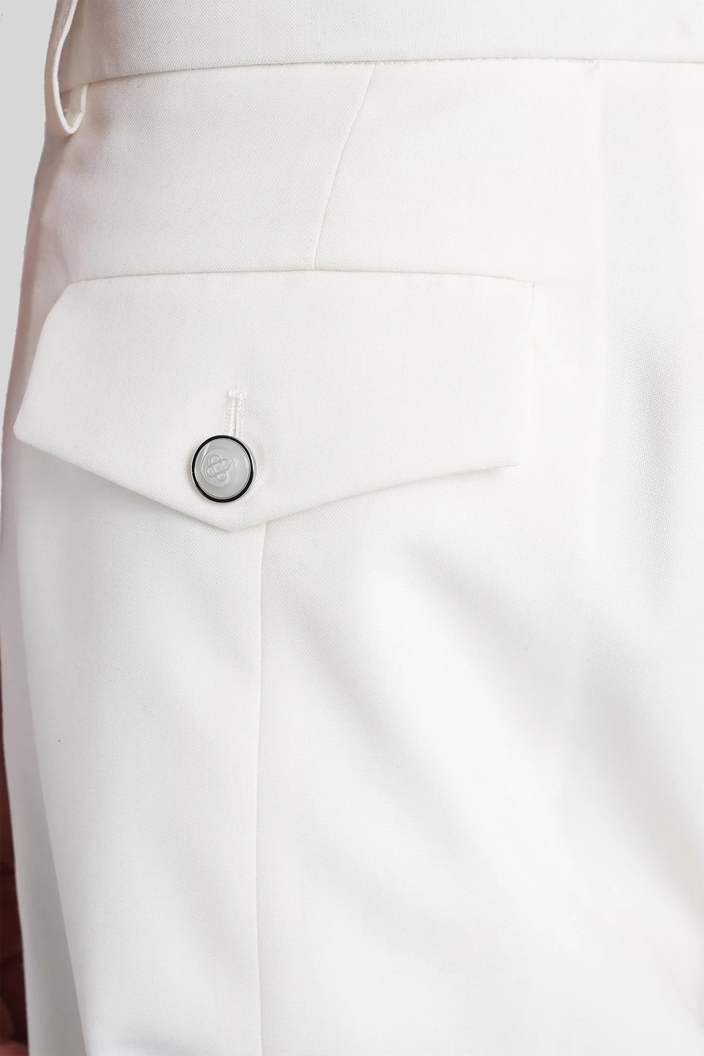 Shorts in white wool - Image 5