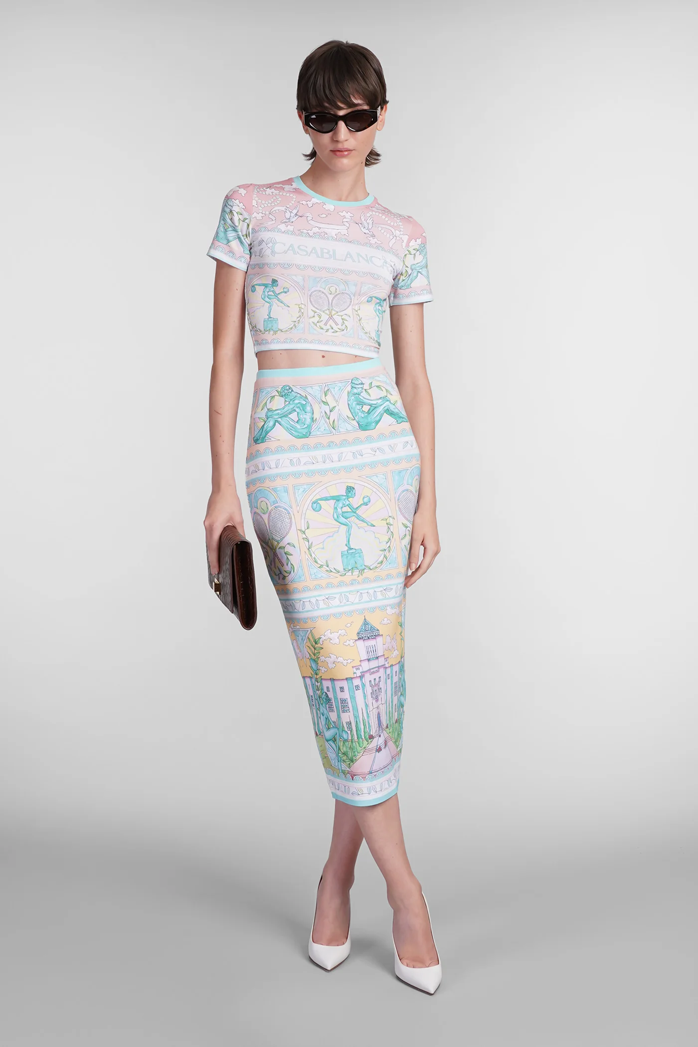 Skirt in multicolor viscose - Image 2
