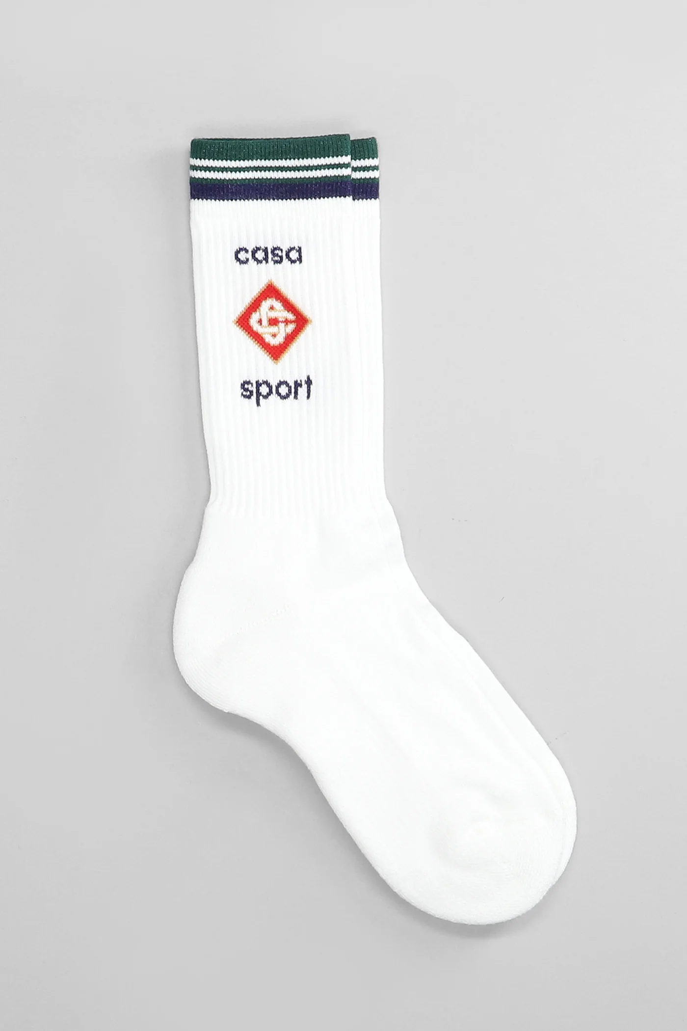 Socks in white cotton