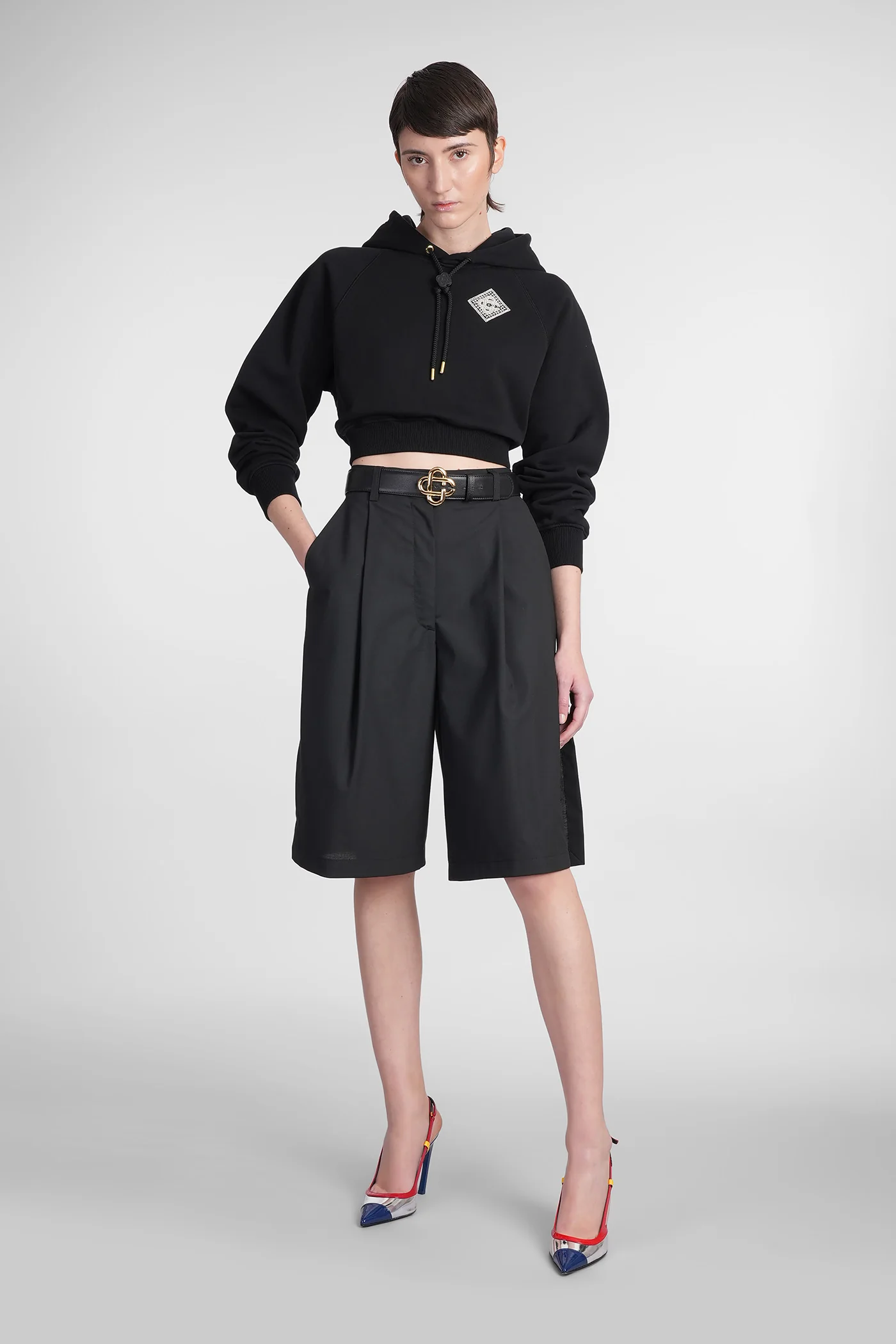 Sweatshirt in black cotton - Image 2