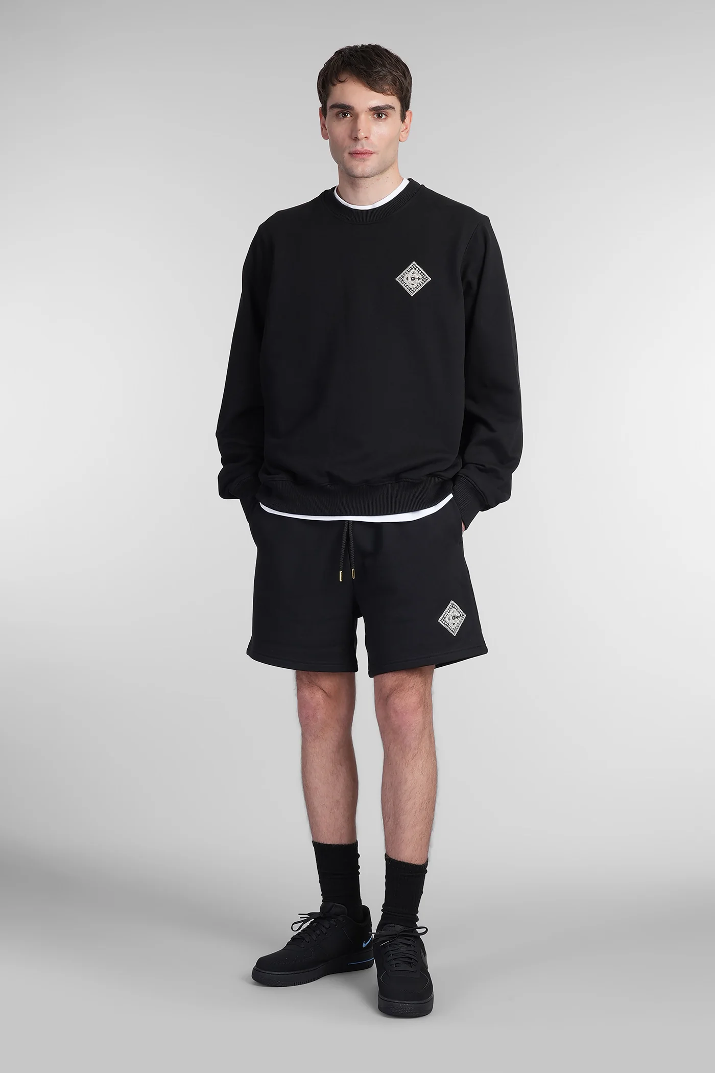 Sweatshirt in black cotton - Image 2