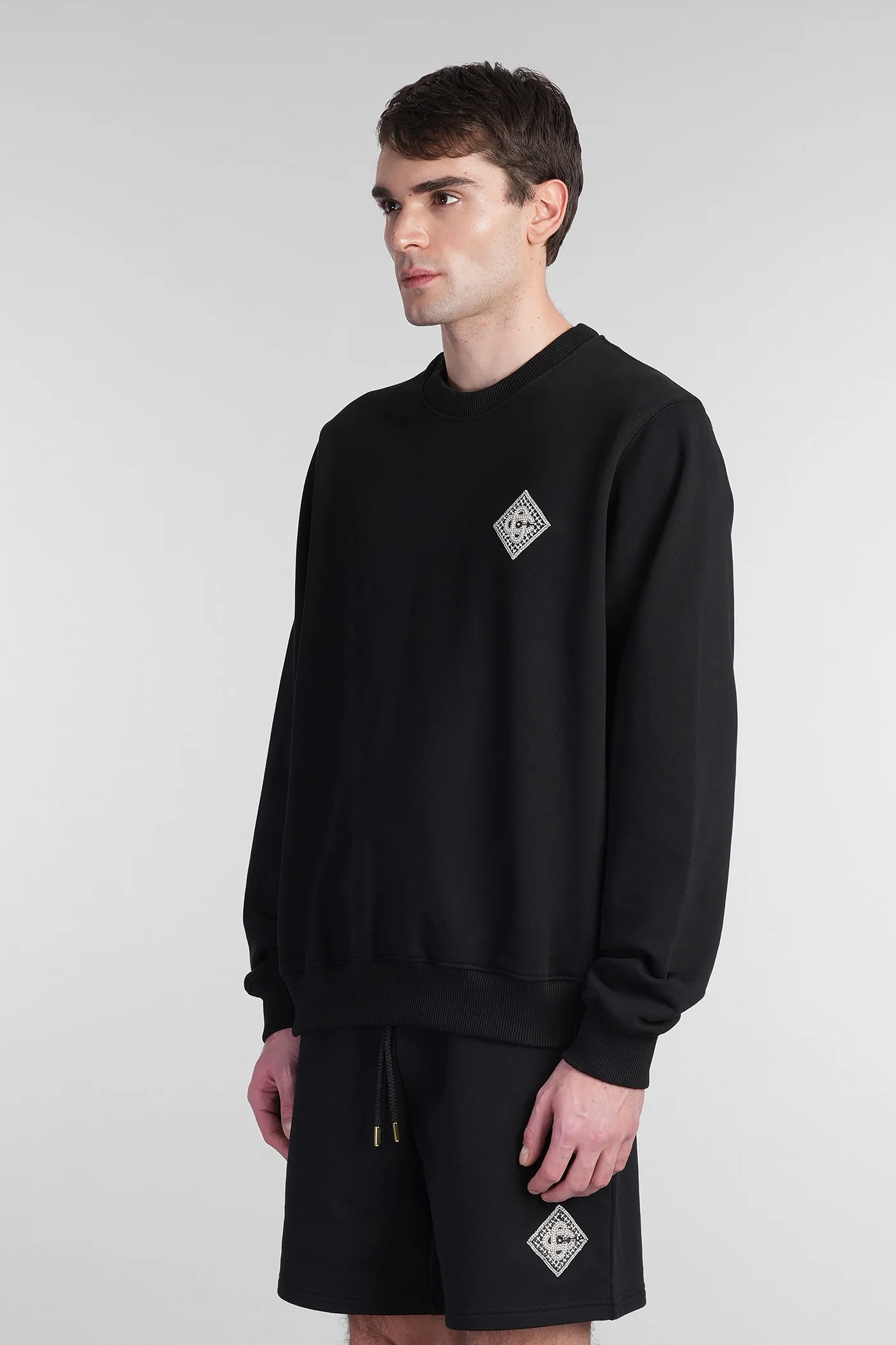 Sweatshirt in black cotton - Image 4