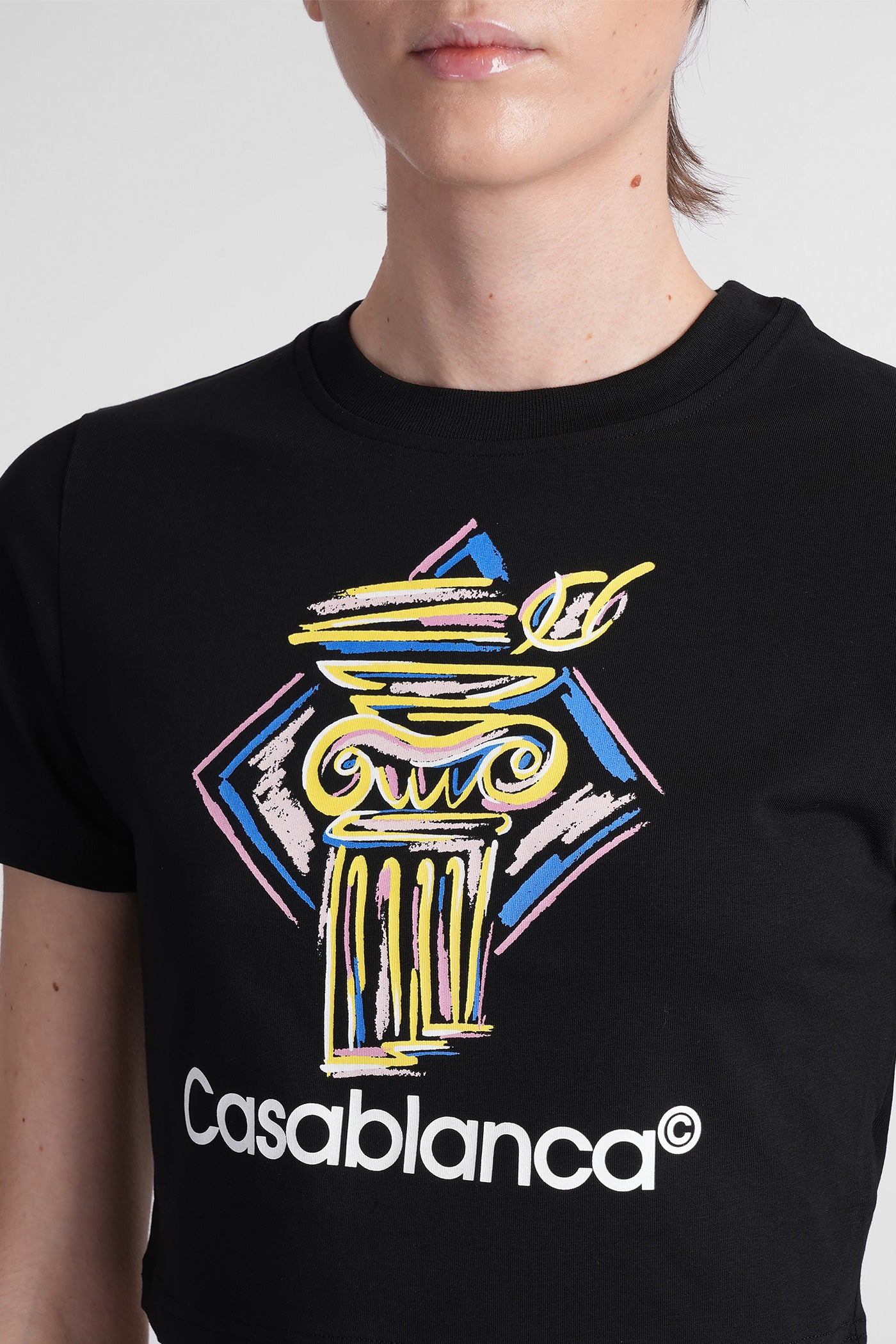 T-Shirt in black cotton - Image 5