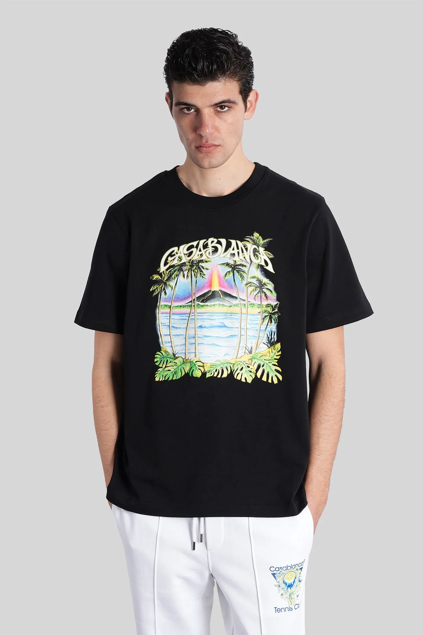 T-Shirt in black cotton