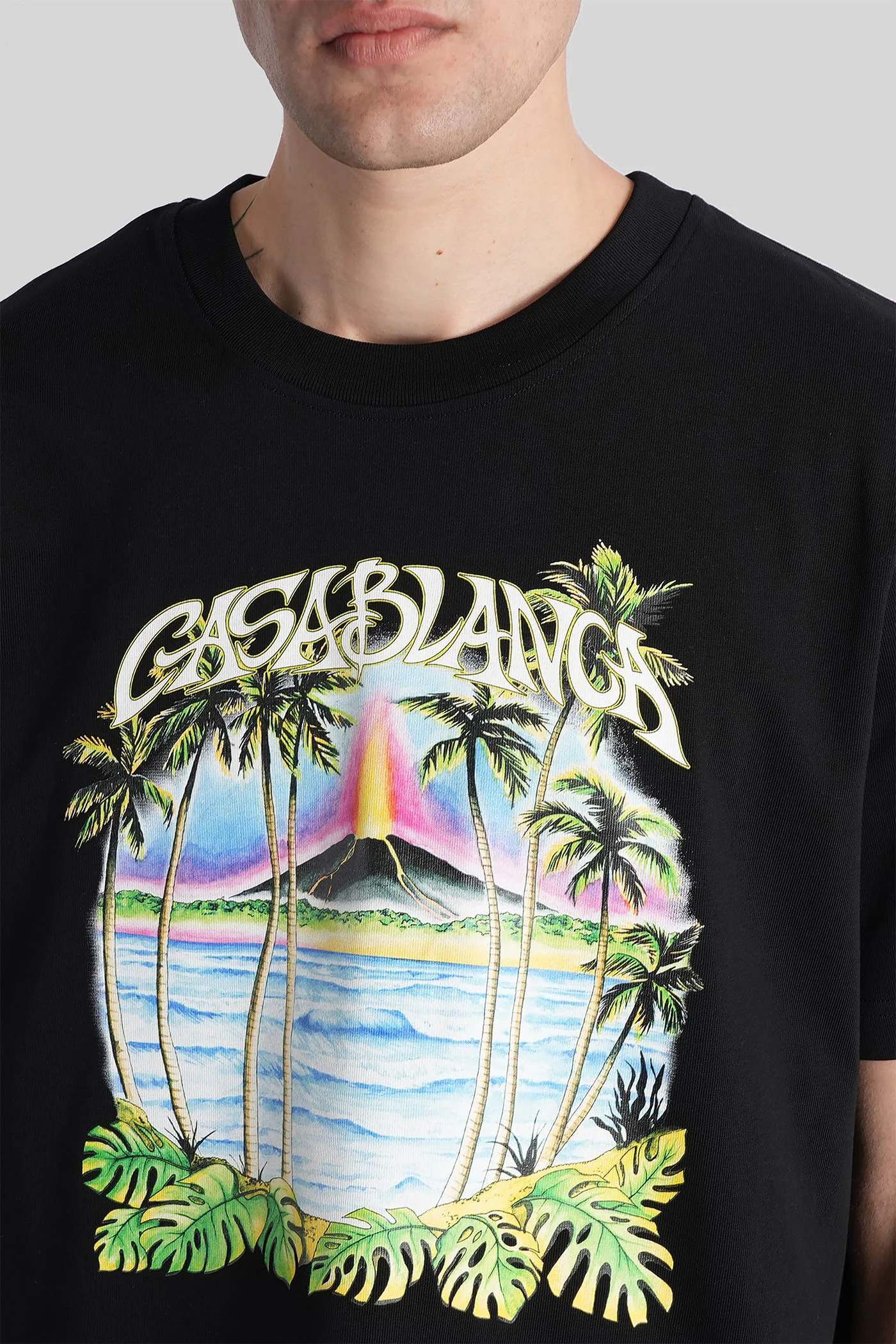 T-Shirt in black cotton - Image 5