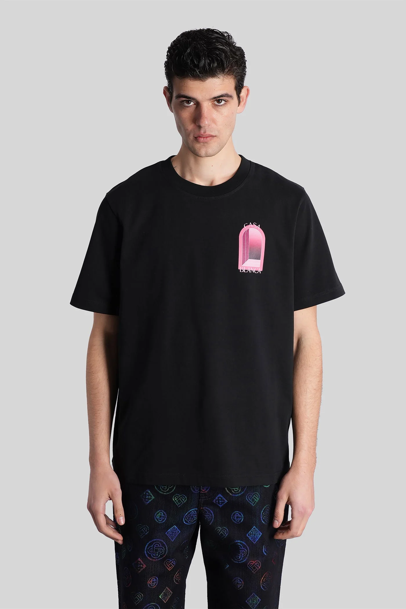 T-Shirt in black cotton