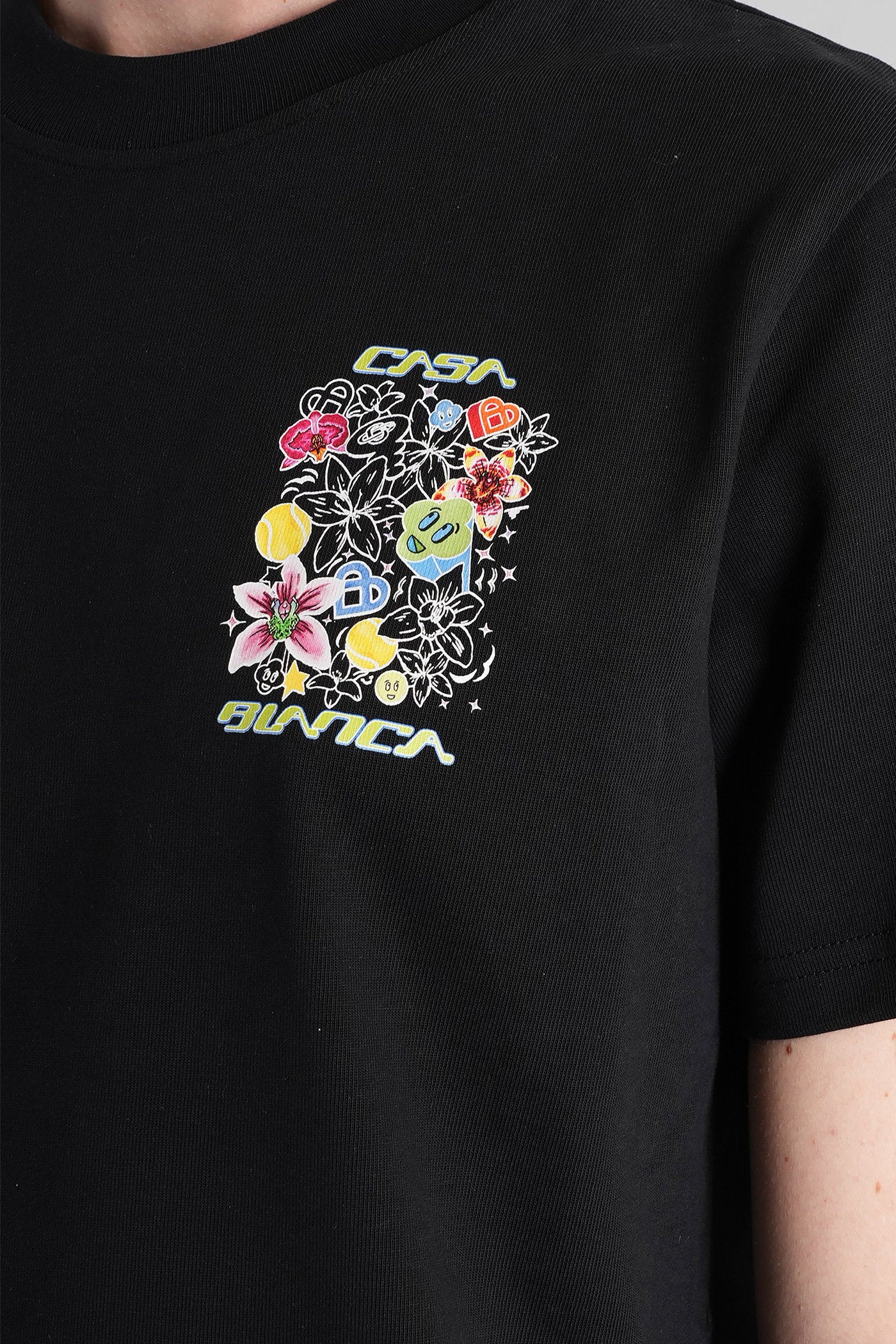 T-Shirt in black cotton - Image 5