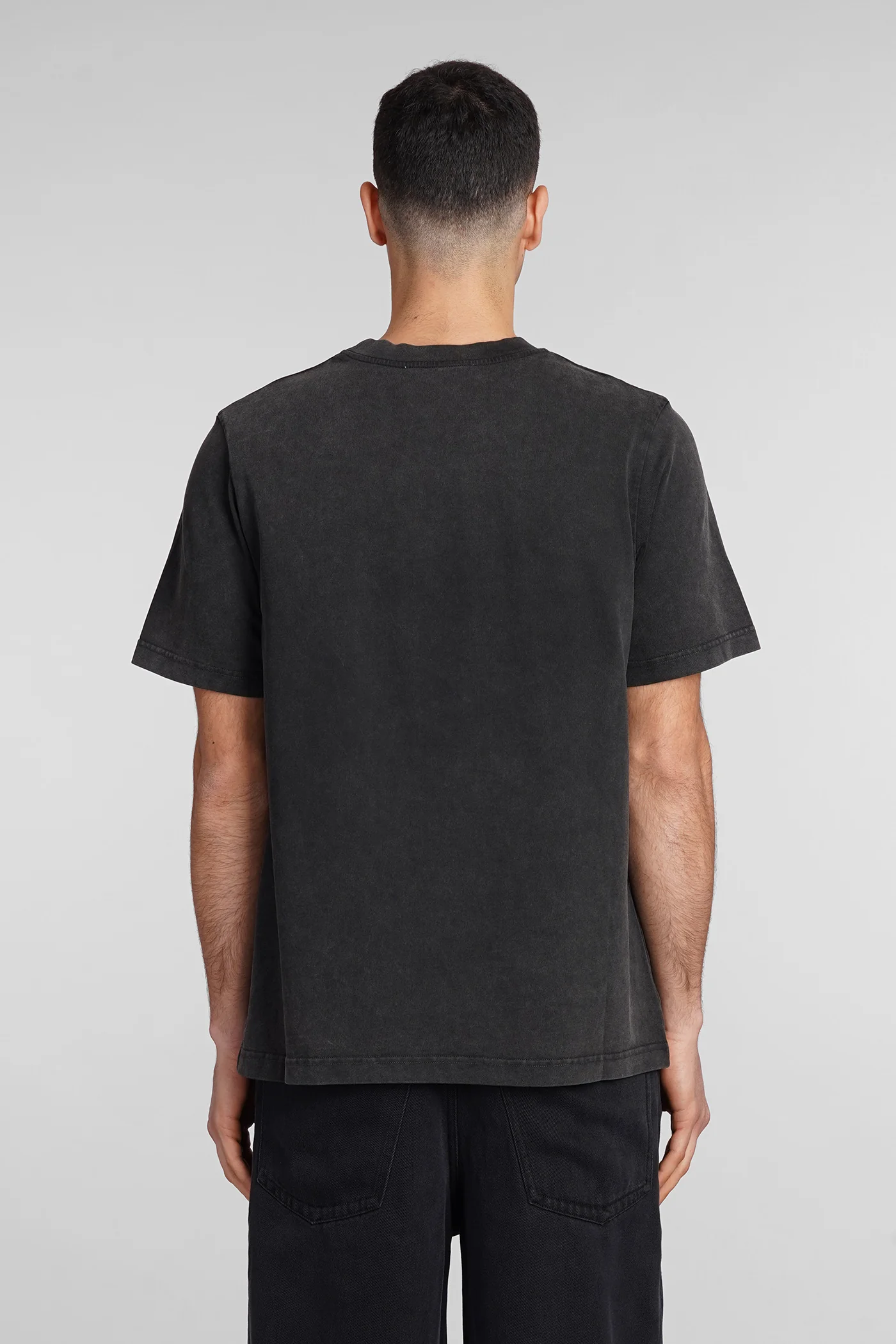 T-Shirt in black cotton - Image 3