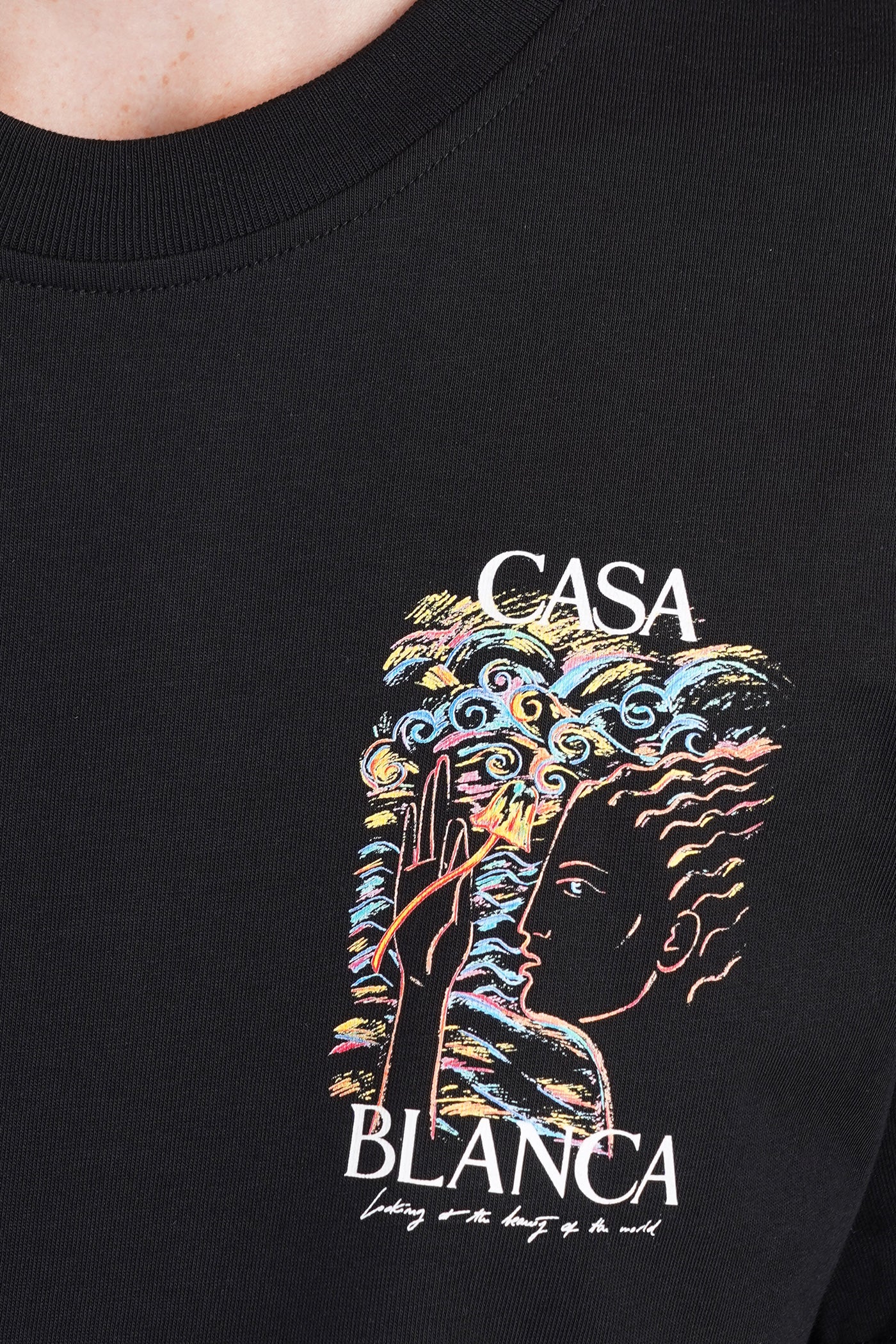 T-Shirt in black cotton - Image 5
