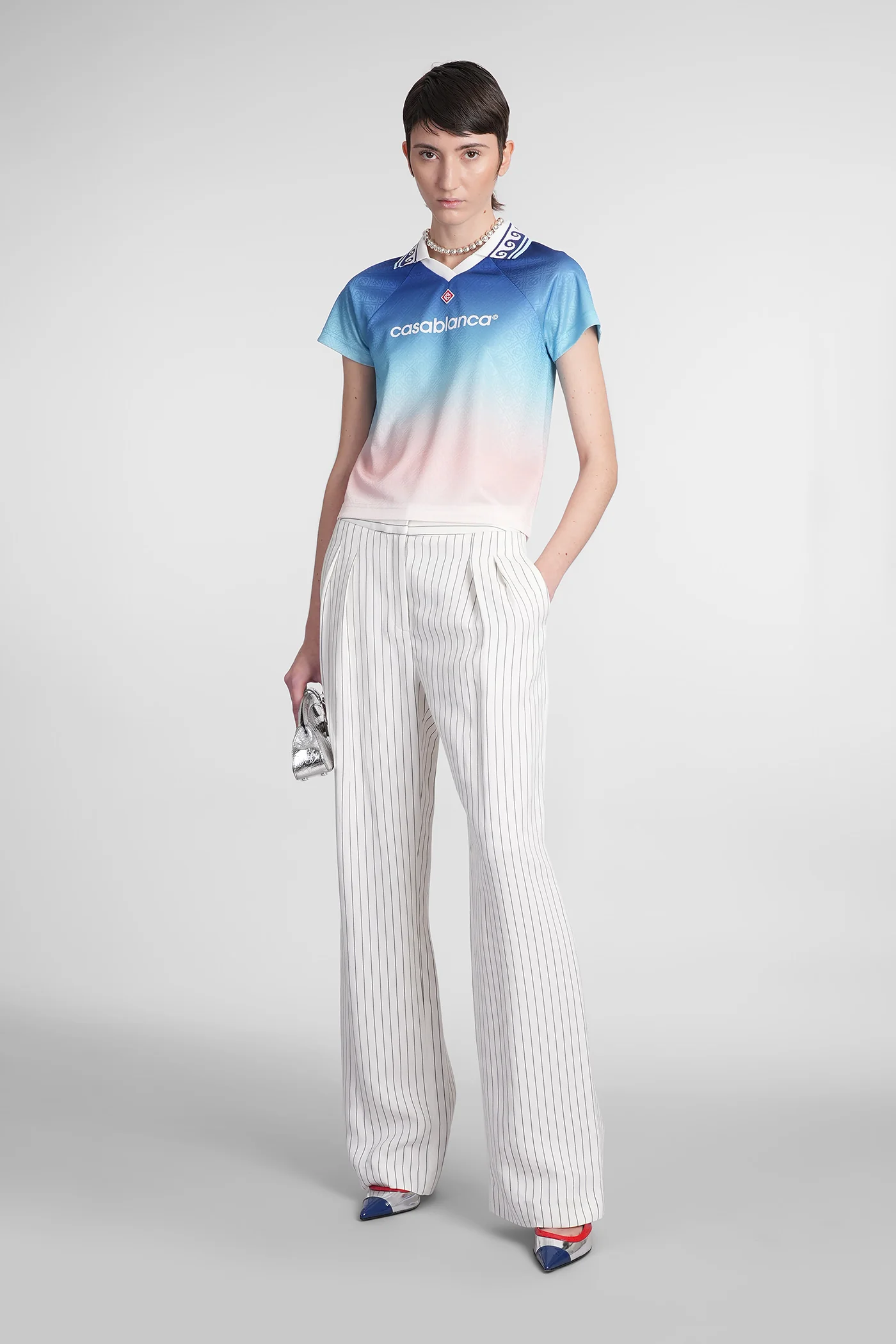 T-Shirt in multicolor polyester - Image 2
