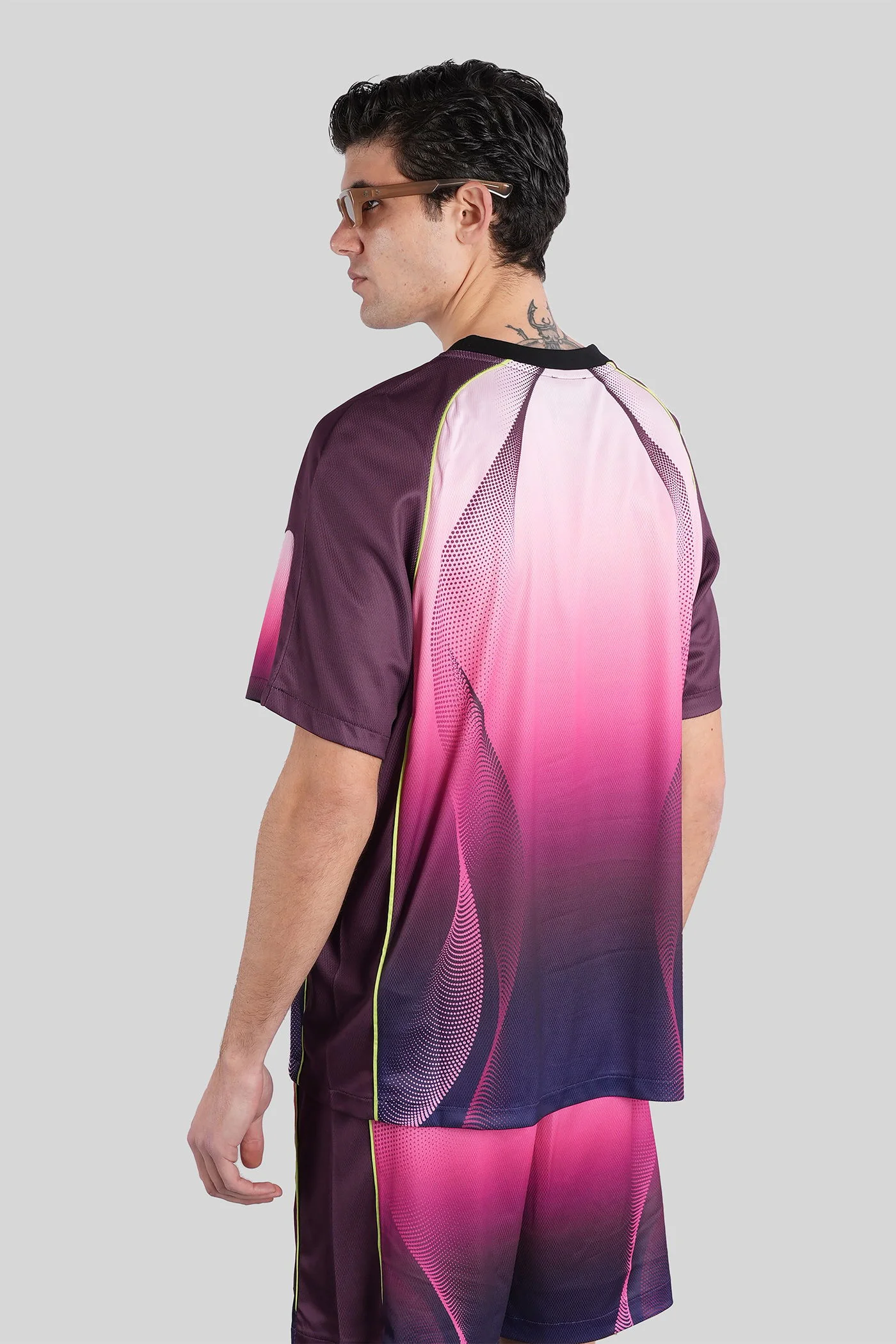 T-Shirt in Viola polyester - Image 3