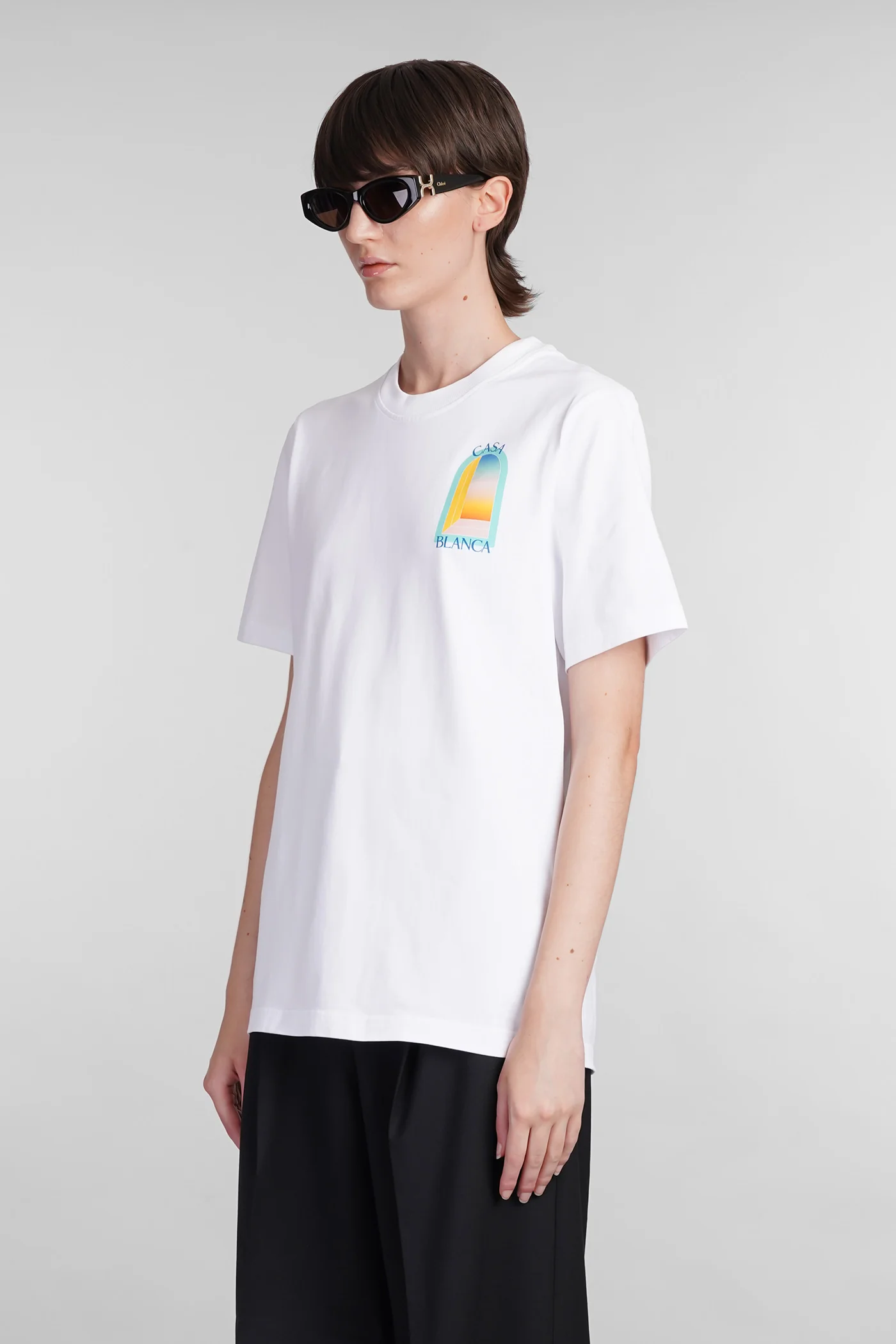 T-Shirt in white cotton - Image 4