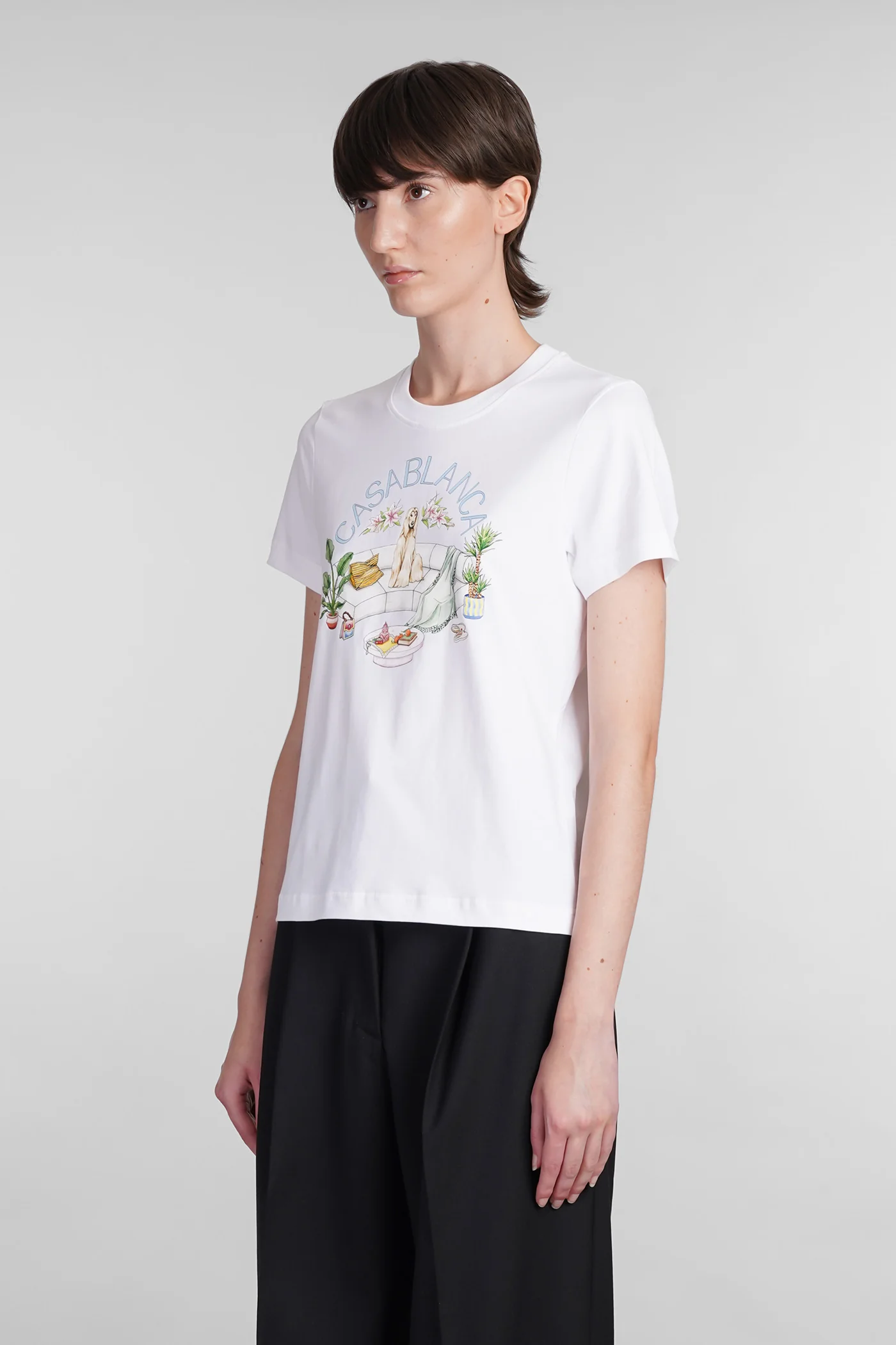 T-Shirt in white cotton - Image 4