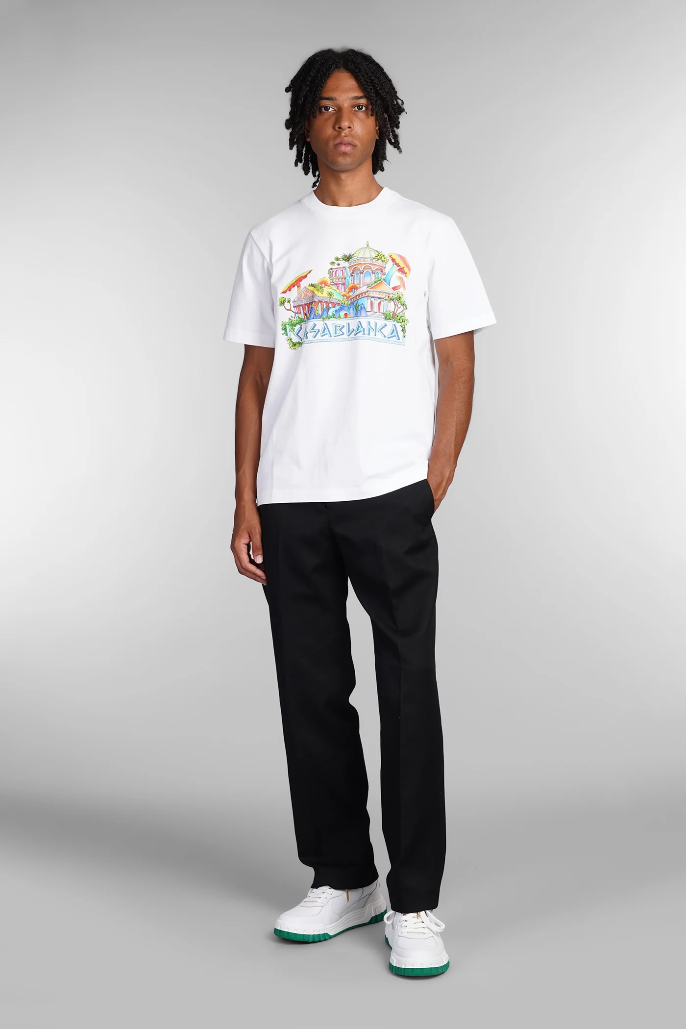 T-Shirt in white cotton - Image 2