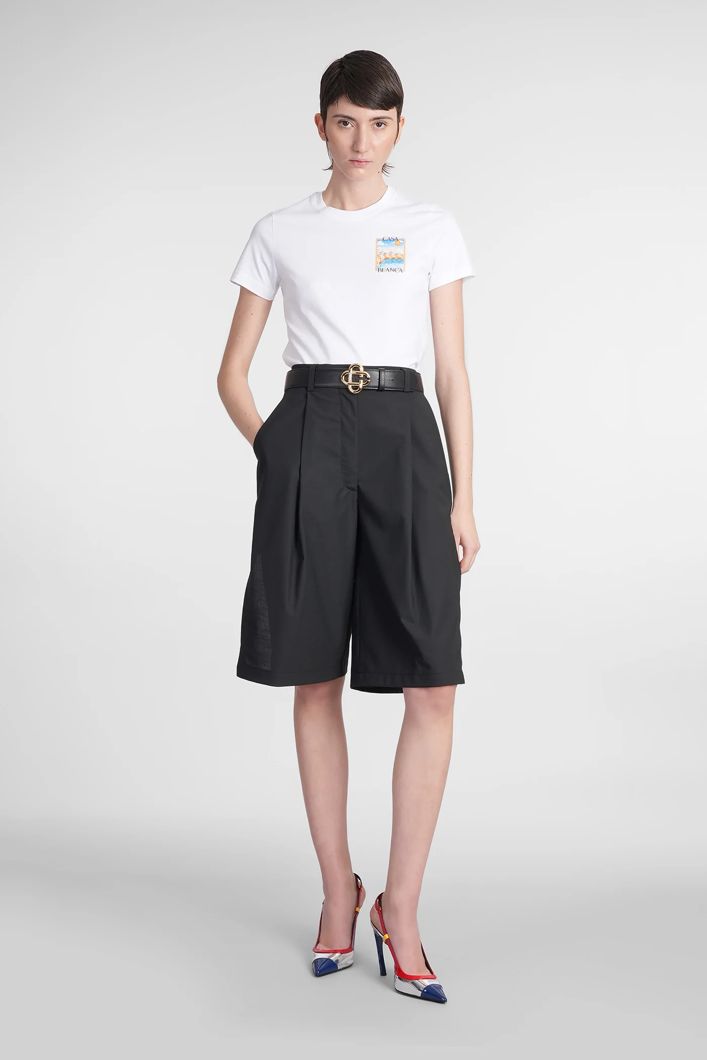 T-Shirt in white cotton - Image 2