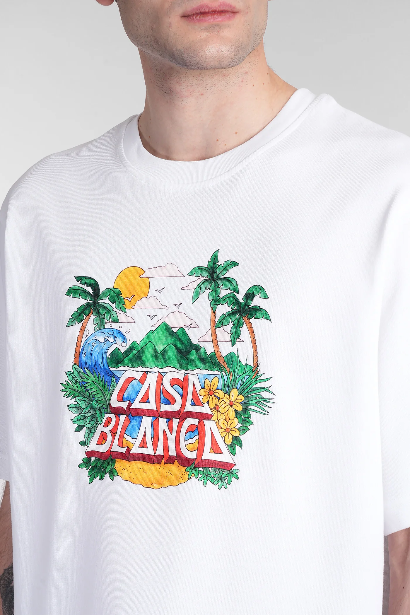 T-Shirt in white cotton - Image 5