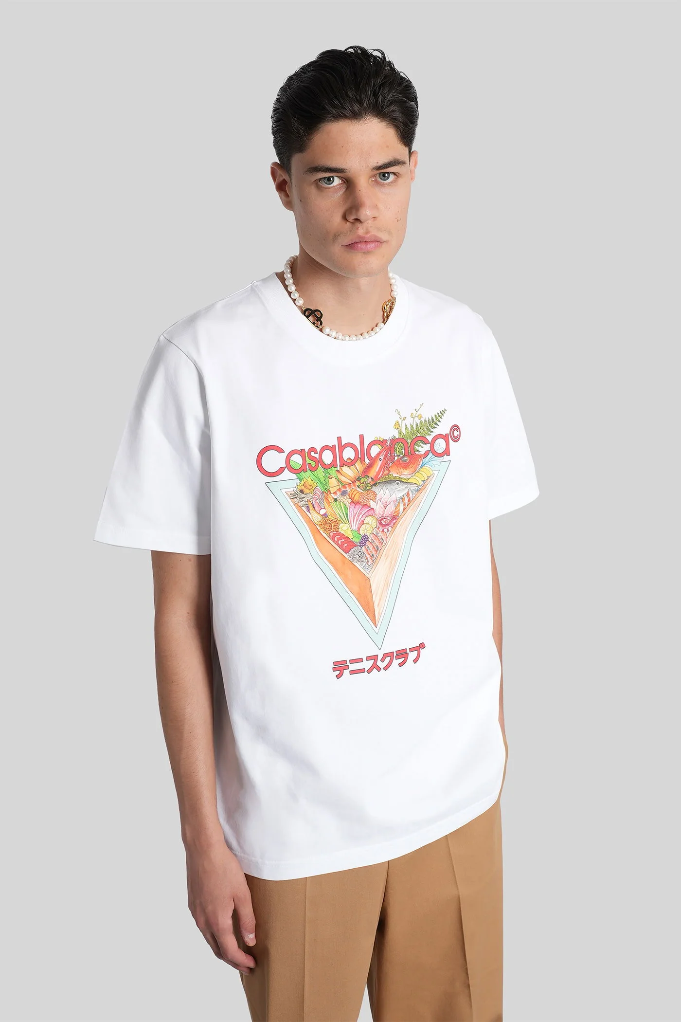 T-Shirt in white cotton